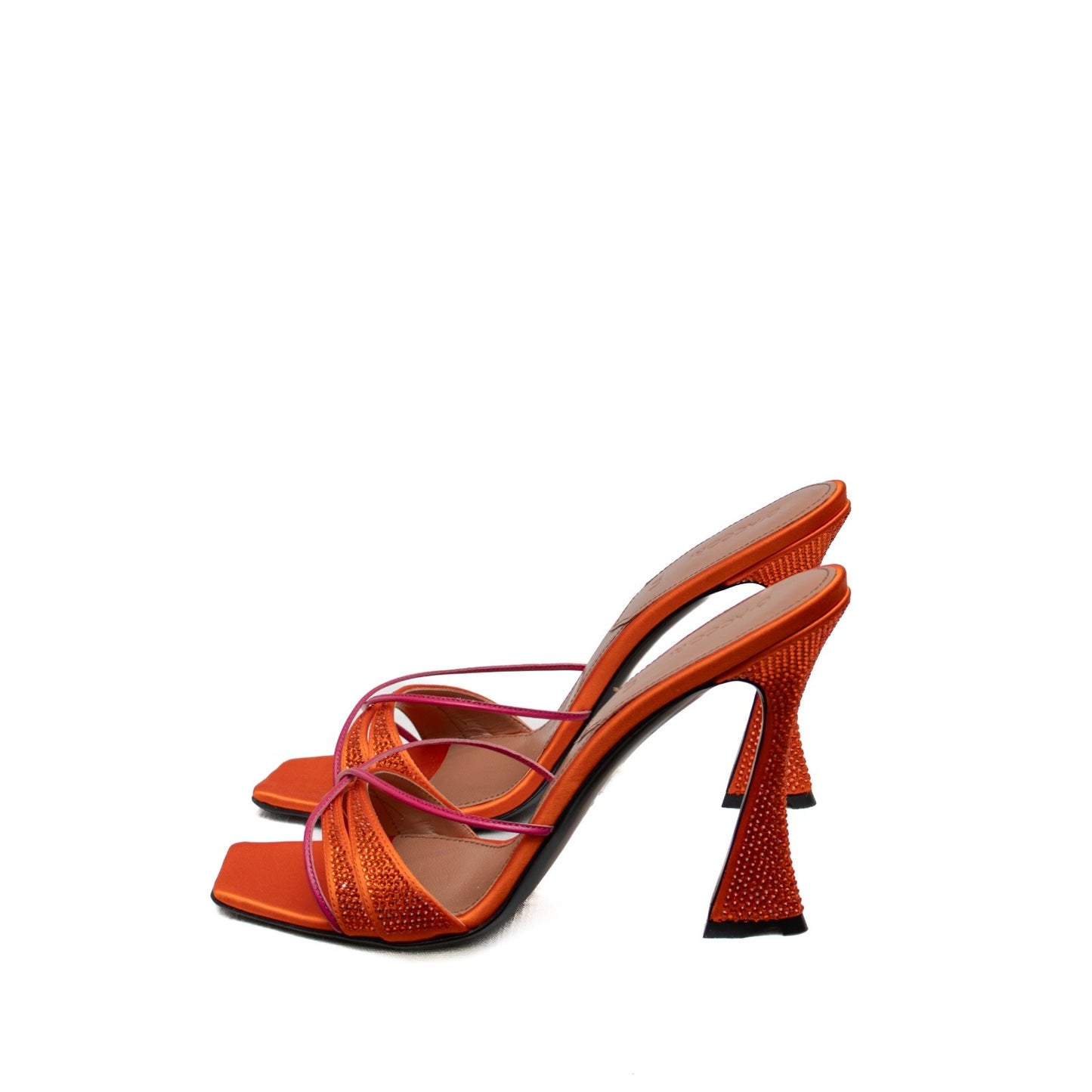 $750 D'Accori Women's Orang Lust Crystal Slide Heeled Mules Size 39 EU/8.5 US