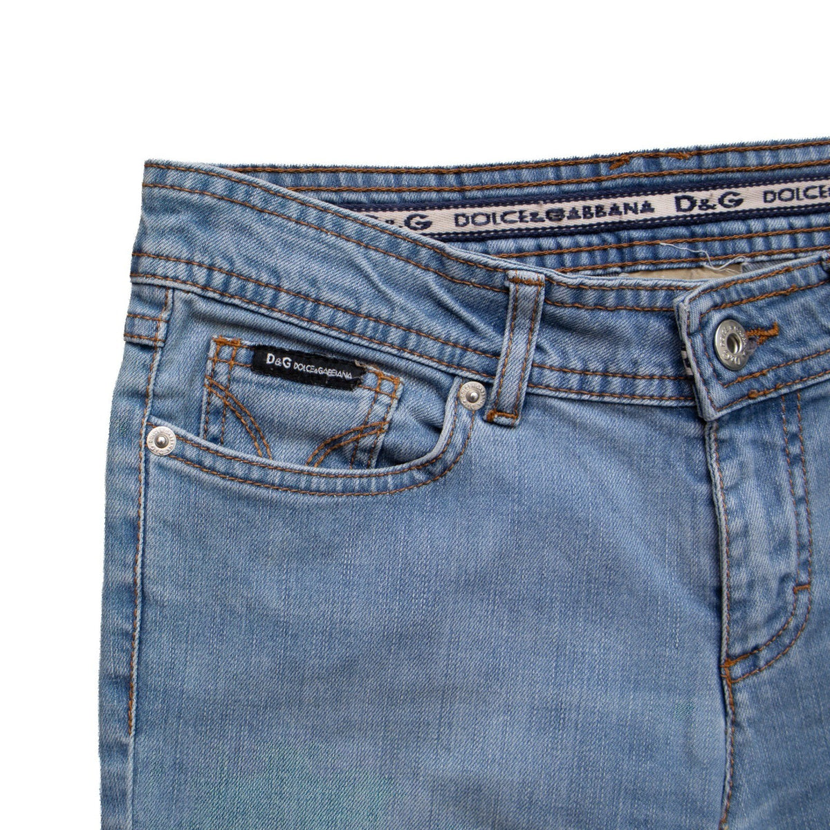 D&G Dolce & Gabbana Women's Light Wash Slim Jeans Size 25 US 0-2