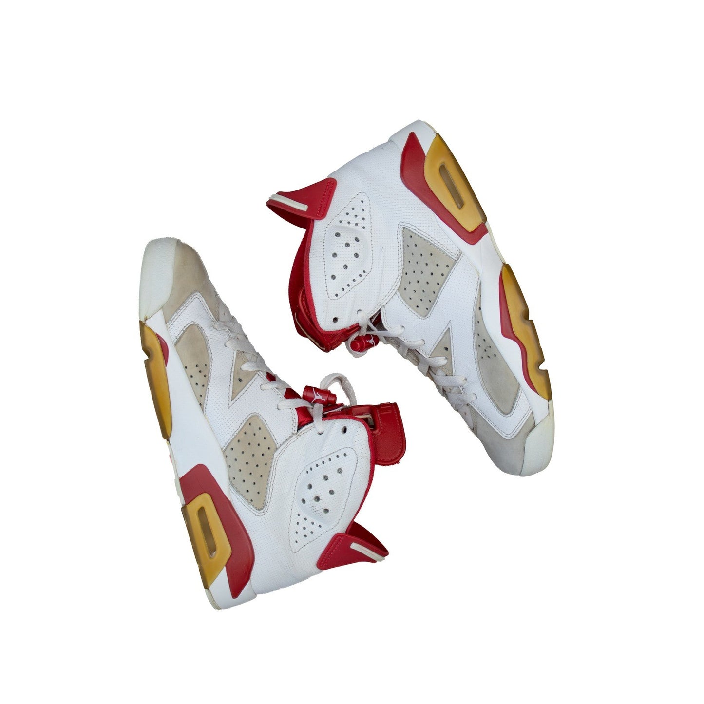 Air Jordan 6 Retro Alternate 91 Hare White Red 2017 384664-113 Mens 7.5