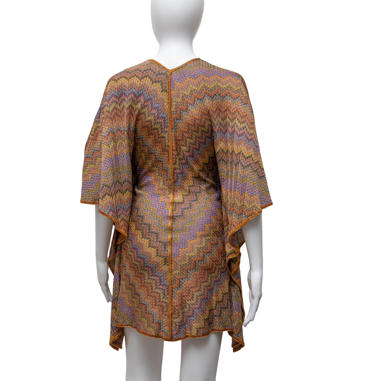 Missoni Mare Multicolor Zigzag Knit Kaftan Tunic – Size 38 EU