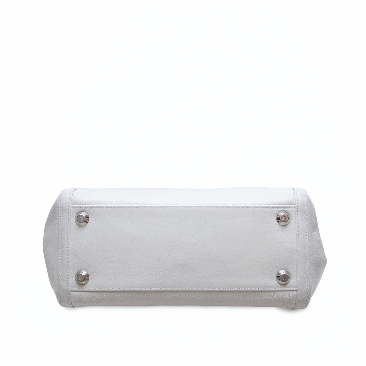 Christian Dior White Leather Tote Bag – 2005 Collection by John Galliano