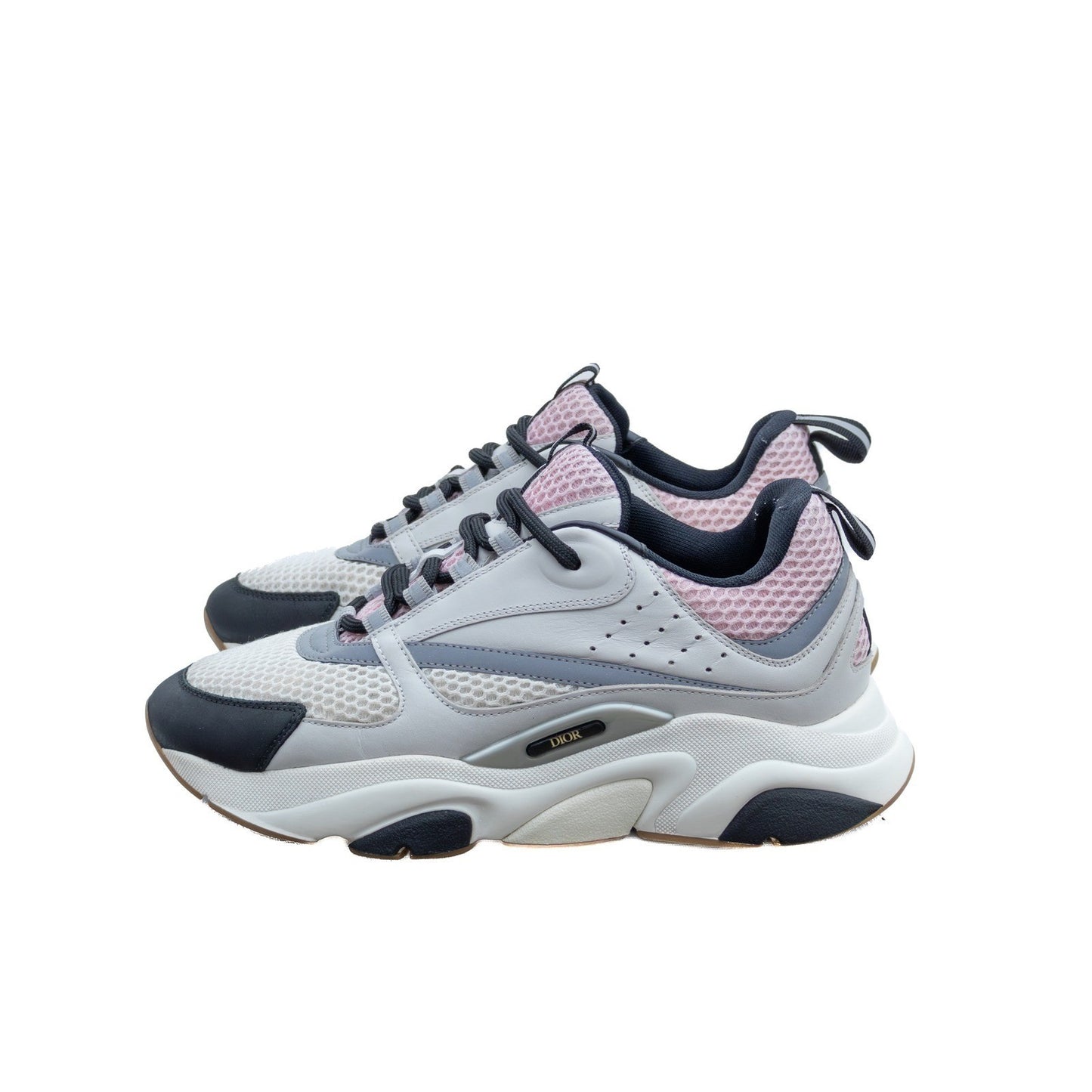 Dior B-22 Chunky Mesh Sneakers – Grey / Pink - Size EU 41 / US 8