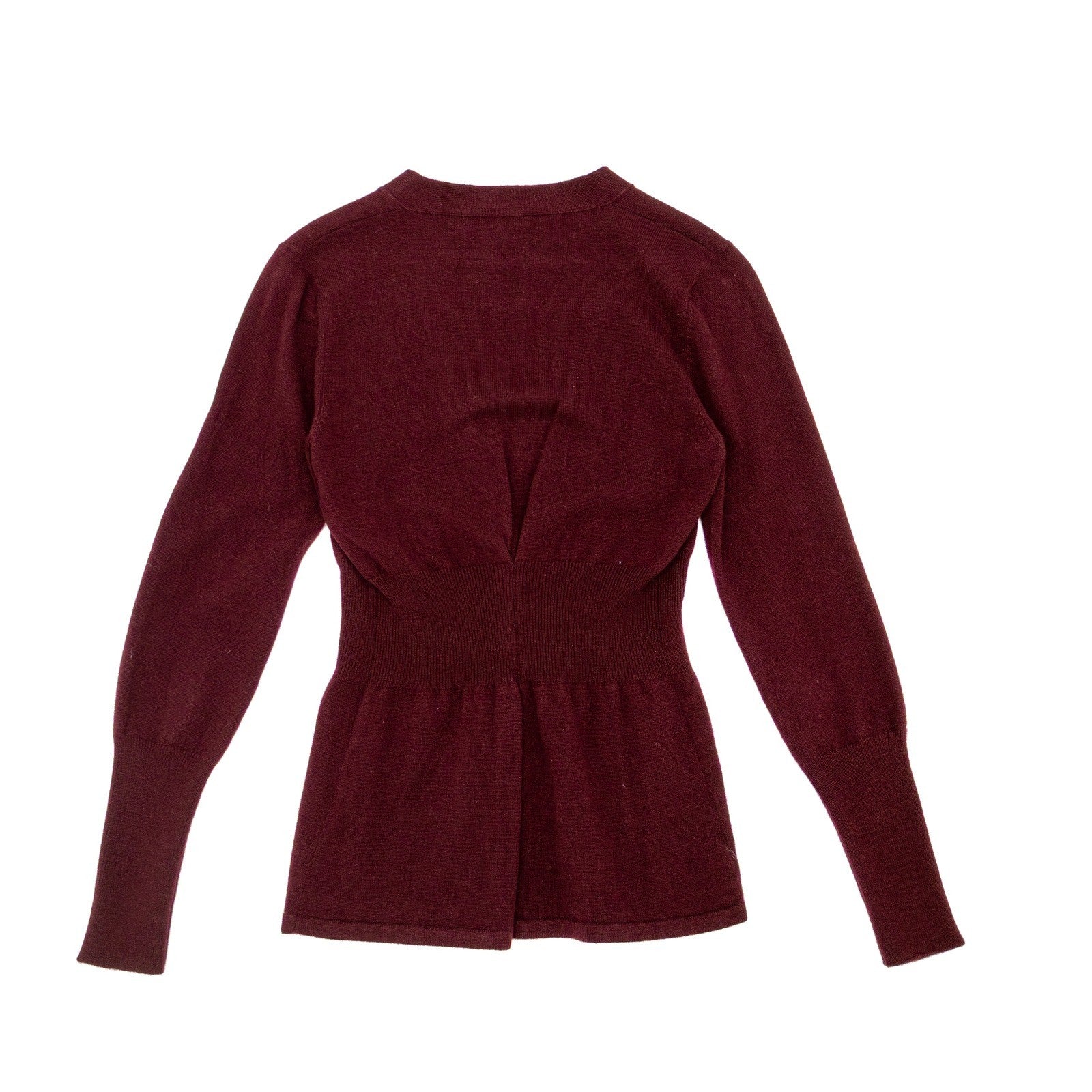 Brunello Cucinelli Vintage Cashmere Cardigan / Top – Burgundy - Size XS