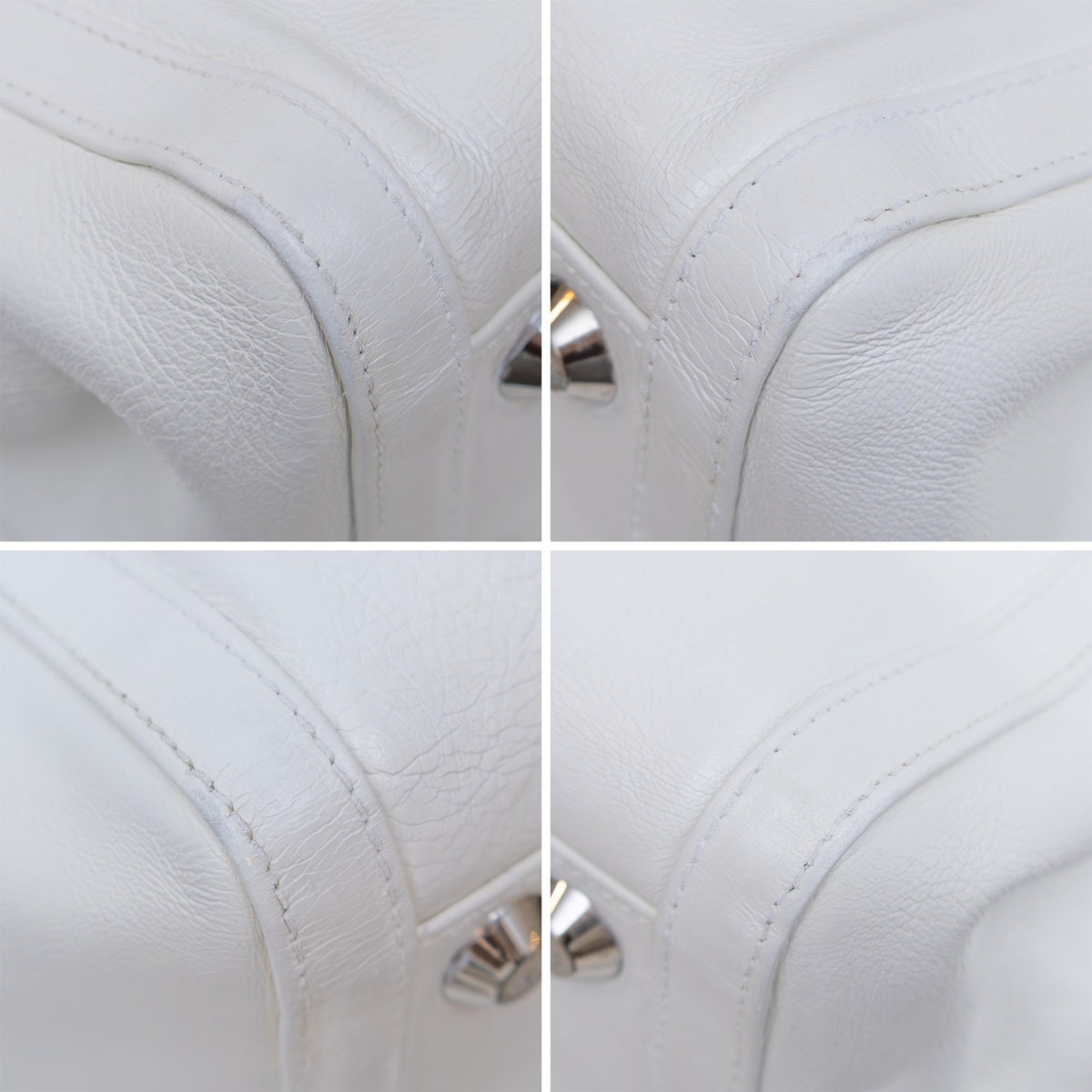 Christian Dior White Leather Tote Bag – 2005 Collection by John Galliano