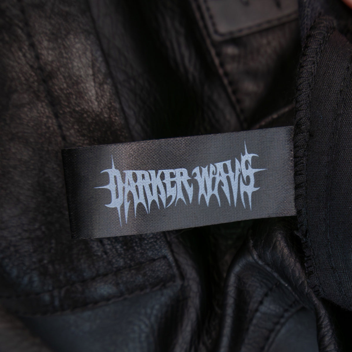 Darker Wavs XS Black Faux Leather Moto Pants Gothic Punk Utility Biker