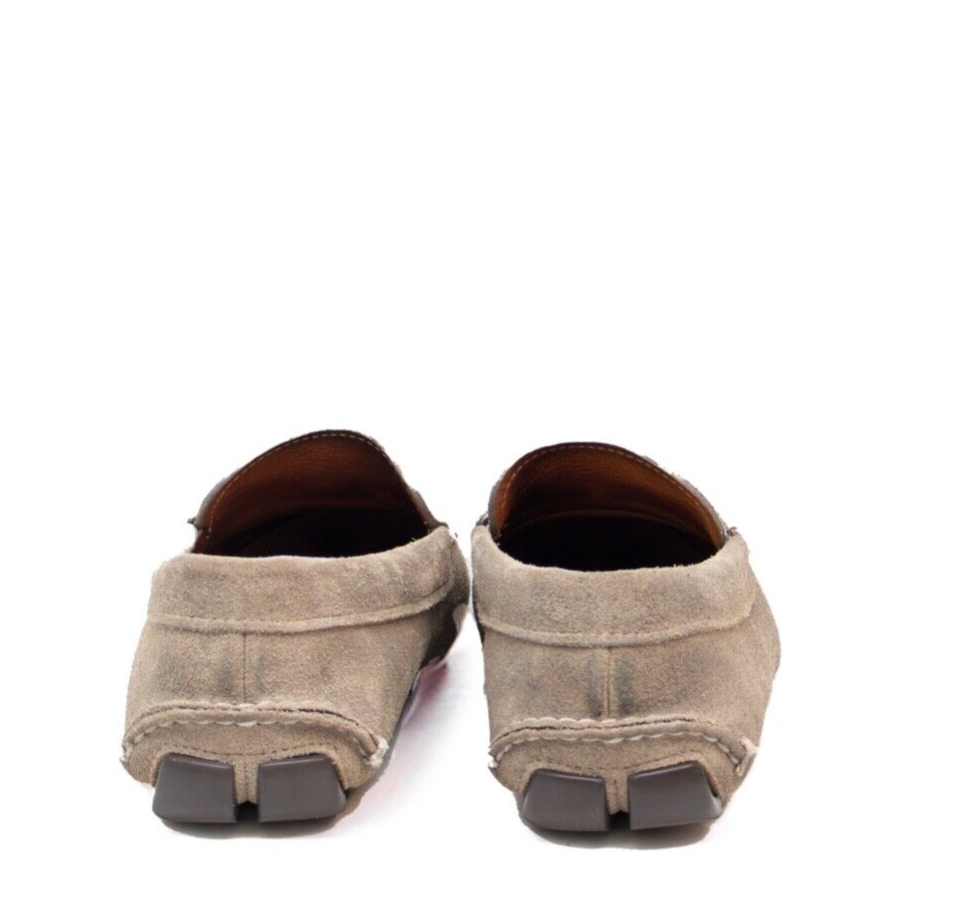 $950Prada Men’s Grey Suede Driving Loafers – Size US 9 / EU 42 / UK 8