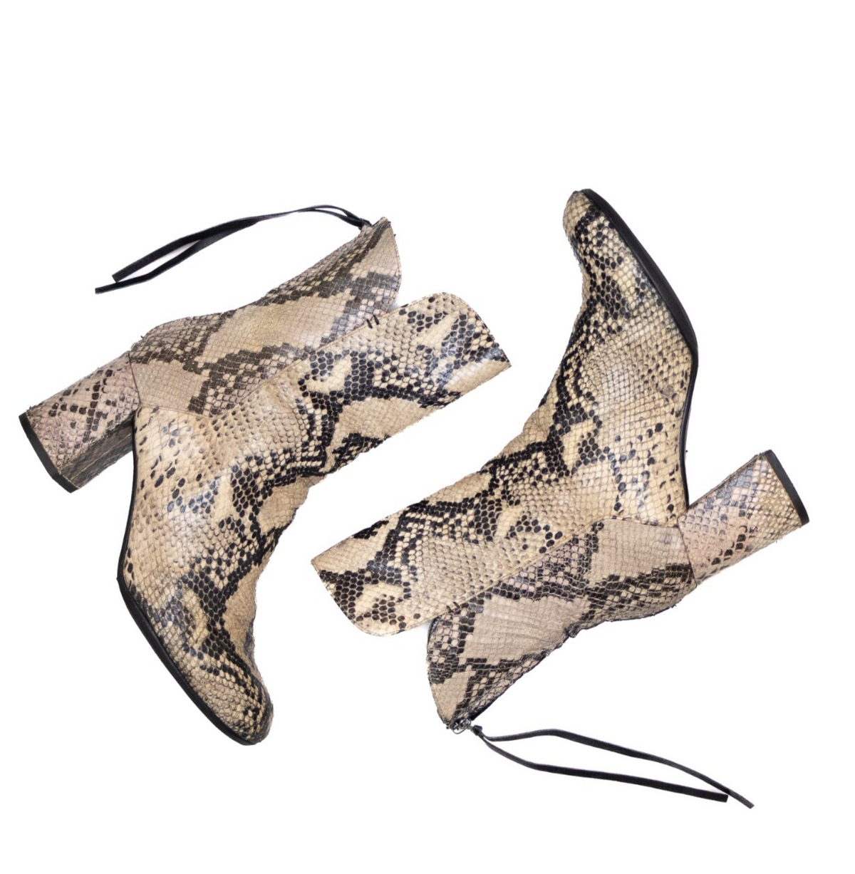 Dorothee Schumacher Snakeskin Print Ankle Boots – Size EU 37.5 / US 7.5 / UK 5