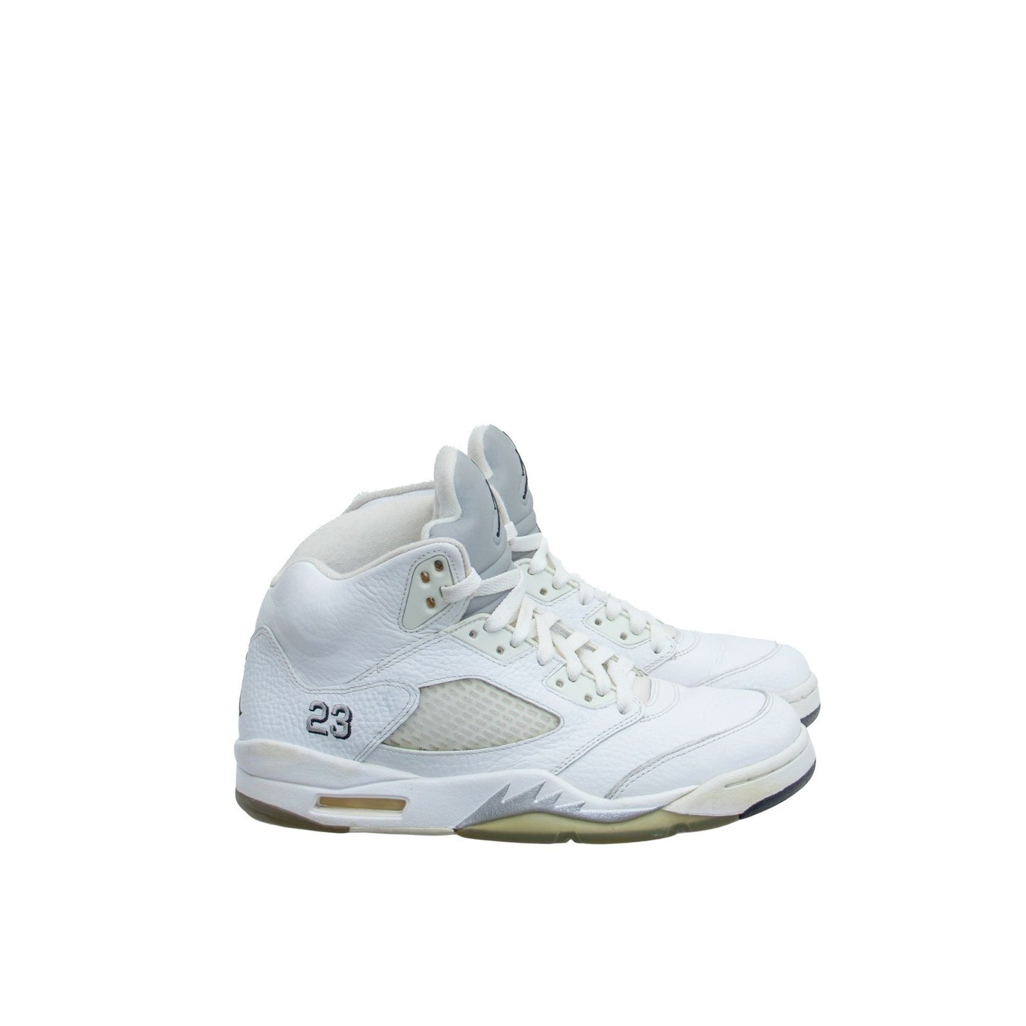 Air Jordan 5 Retro White Metallic Silver 2015 Mens 8 136027-130