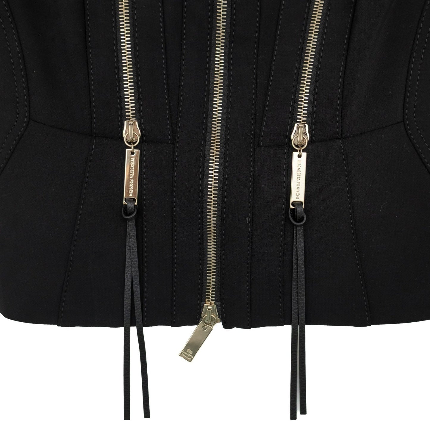 Elisabetta Franchi Women's Tailored Jacket / Corset-Style Blazer – Black – IT 42