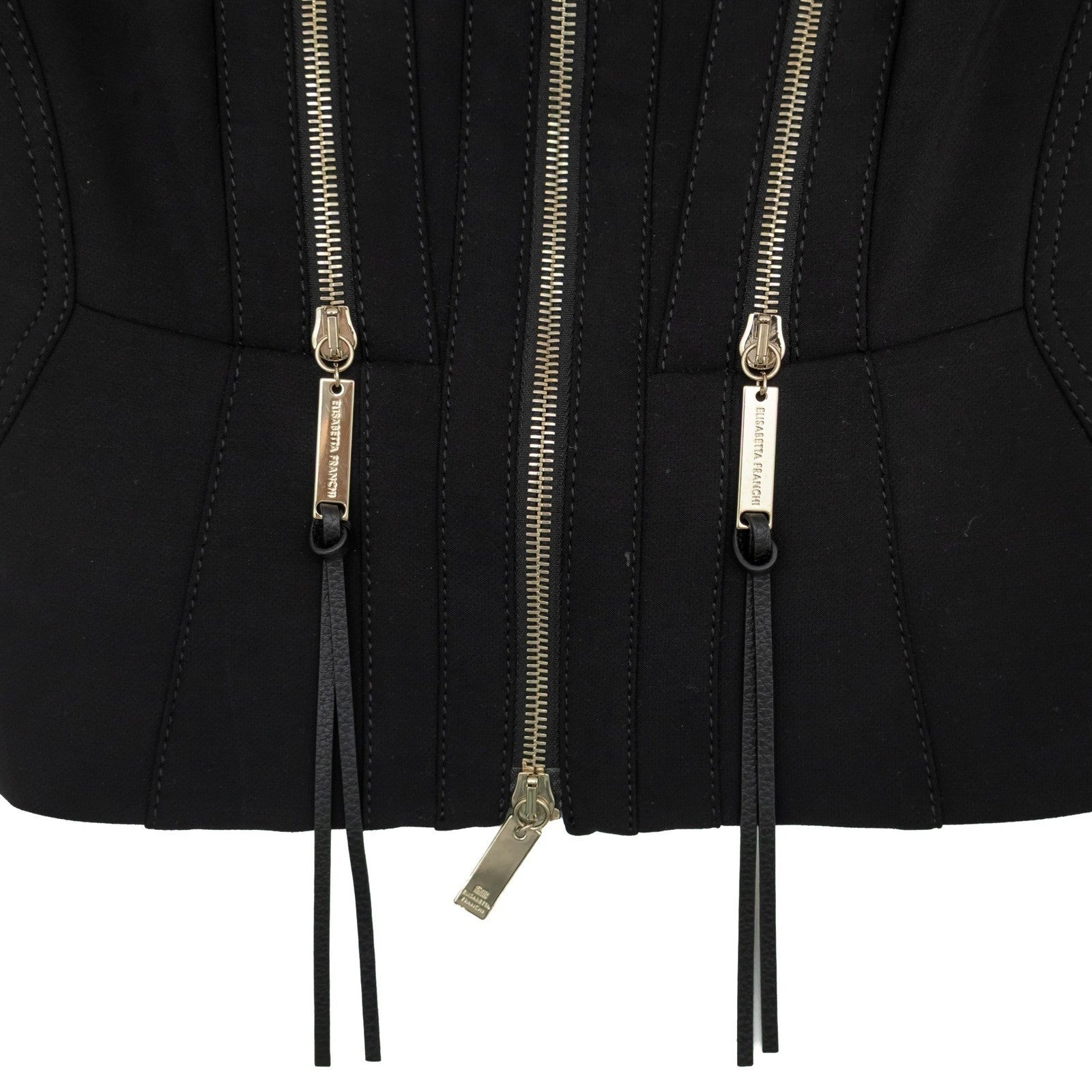 Elisabetta Franchi Women's Tailored Jacket / Corset-Style Blazer – Black – IT 42