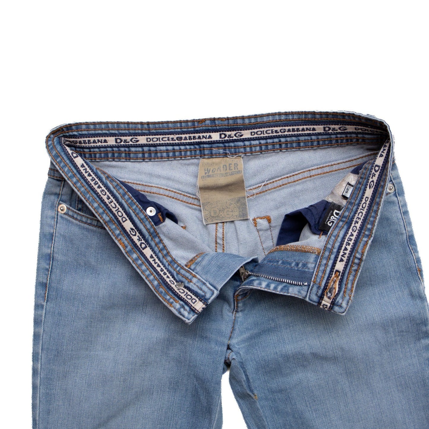 D&G Dolce & Gabbana Women's Light Wash Slim Jeans Size 25 US 0-2