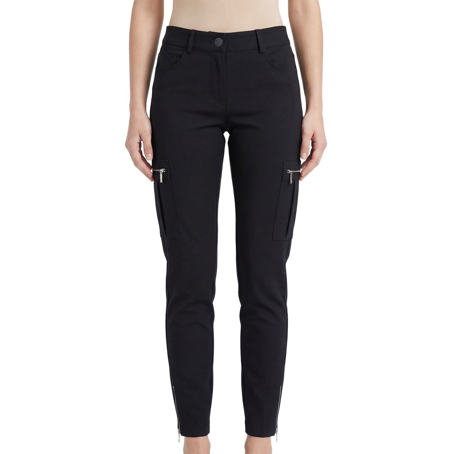 Elisabetta Franchi Women's Black Cargo Trousers Pants Size IT 42 / US 6