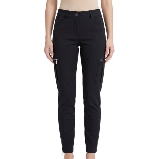 Elisabetta Franchi Women's Black Cargo Trousers Pants Size IT 42 / US 6
