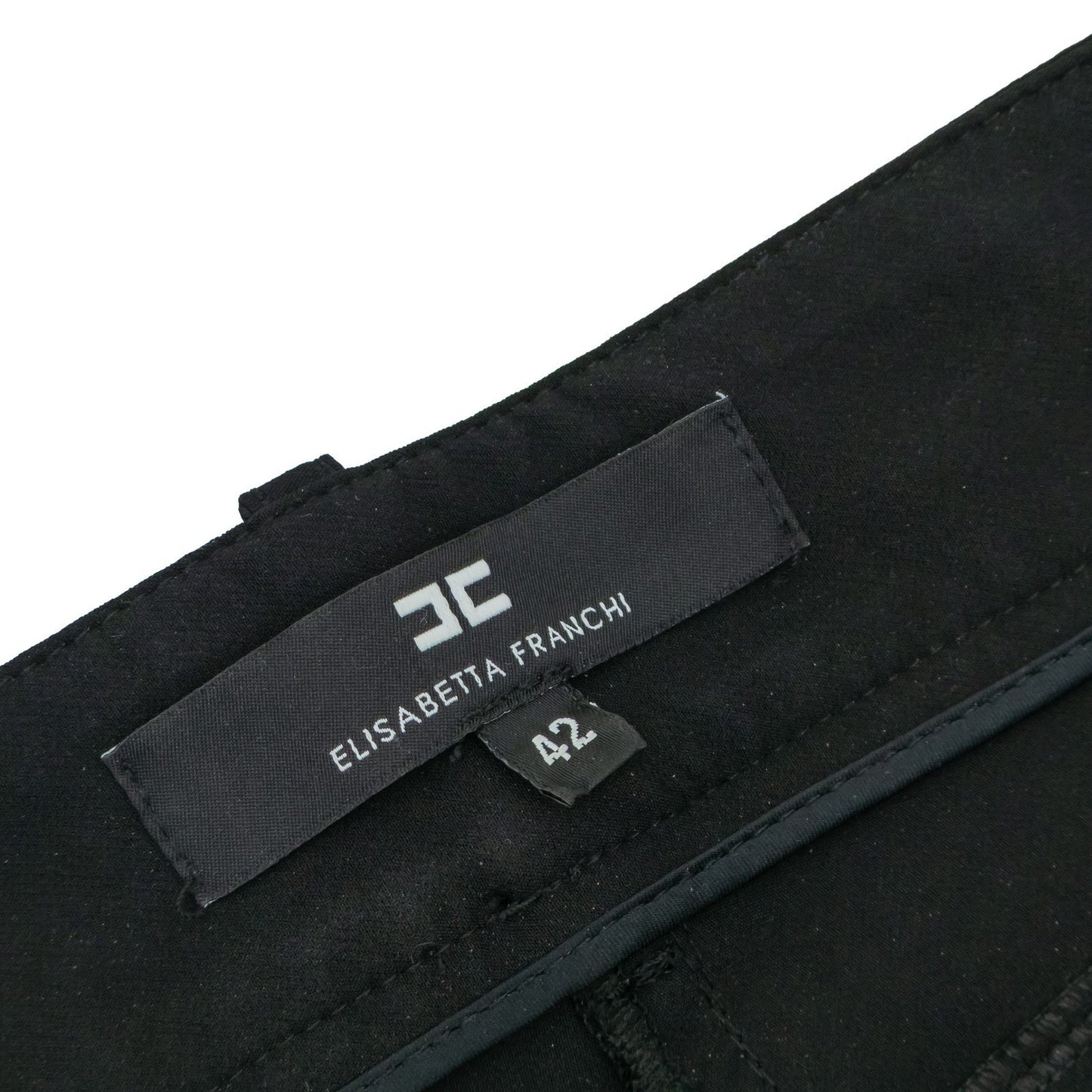 Elisabetta Franchi Women's Black Cargo Trousers Pants Size IT 42 / US 6
