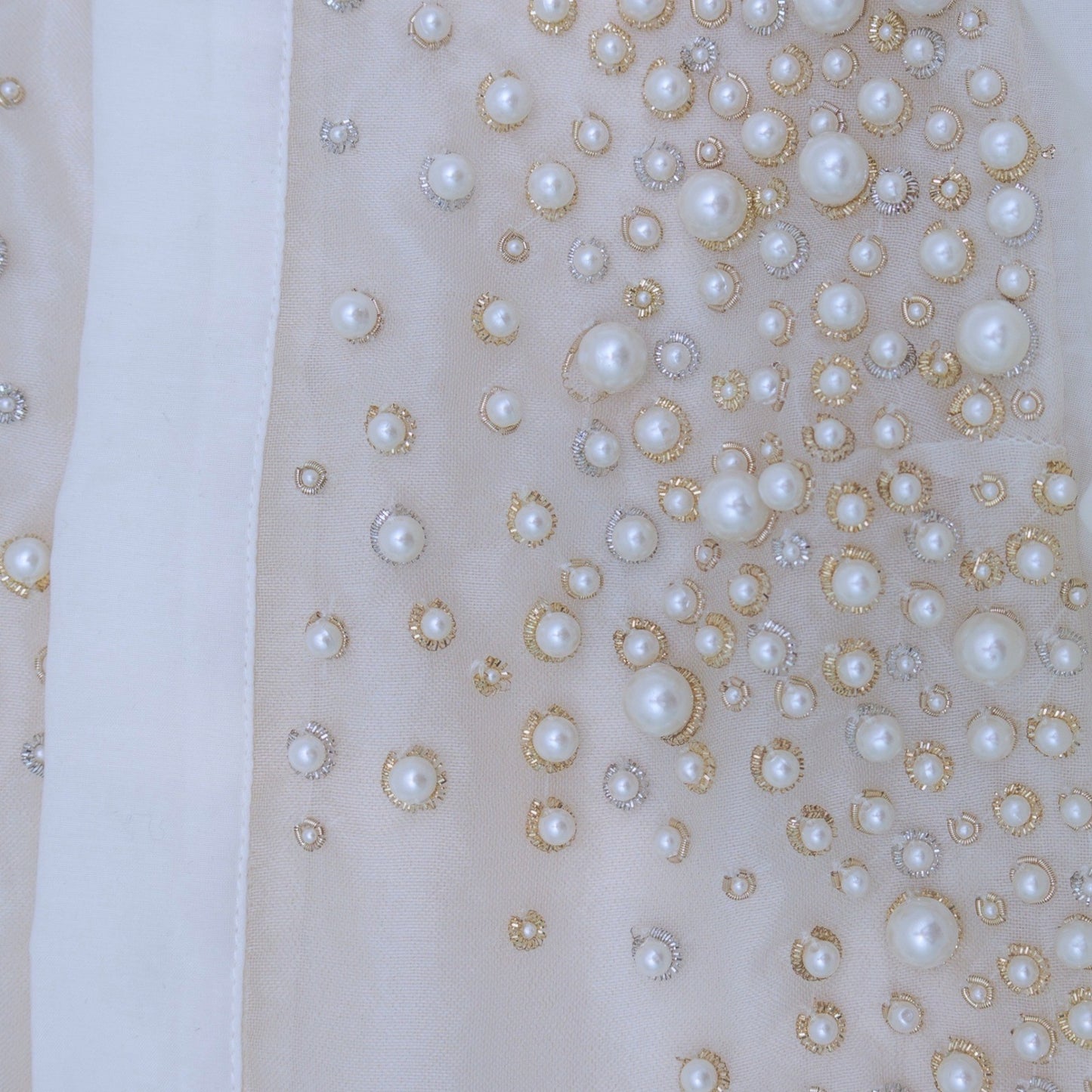 Elisabetta Franchi Pearl Embellished Blouse Top Size IT 42 / US 6 / UK 10