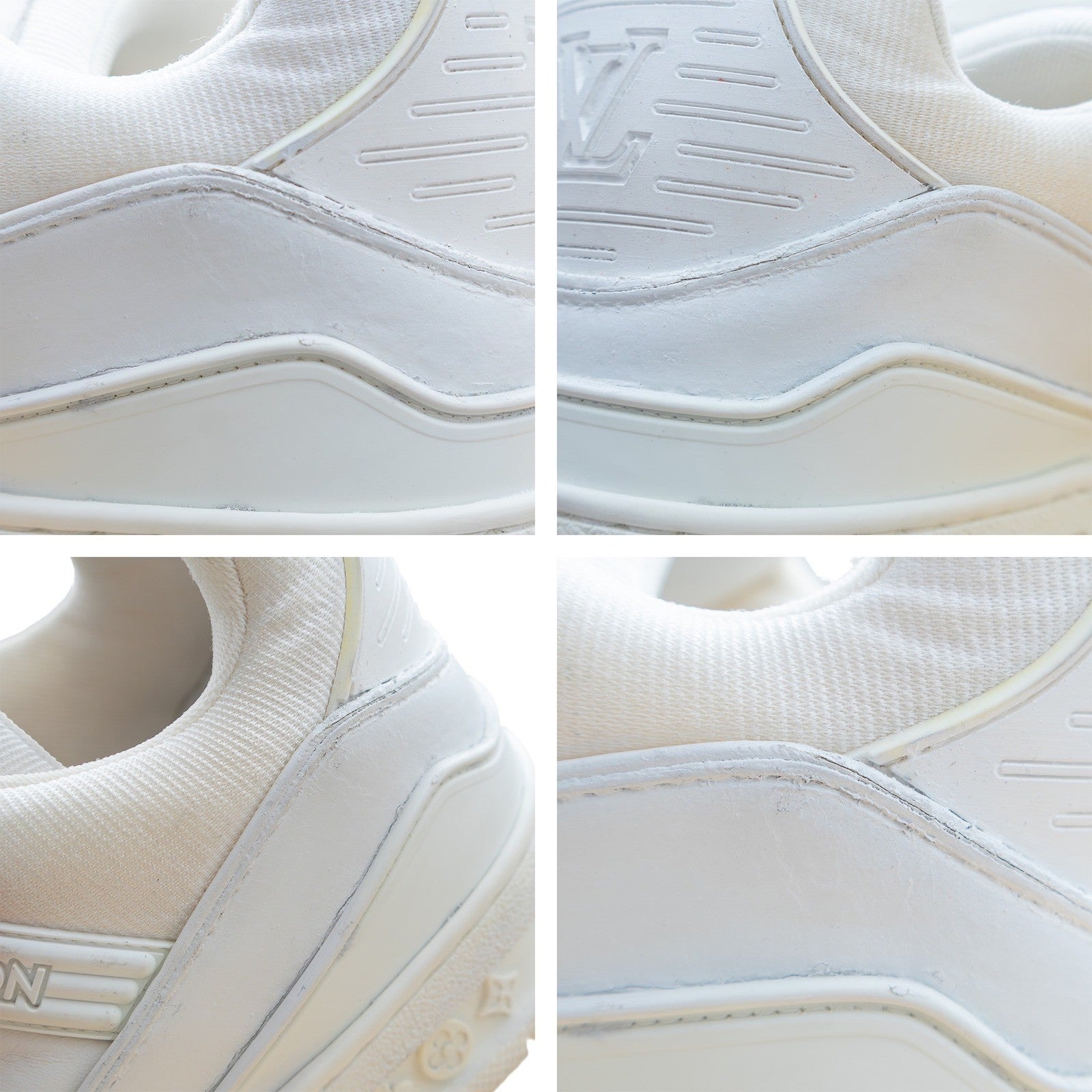 Louis Vuitton White Leather Low-Top Sneakers – UK 9 / US 10 / EU 44