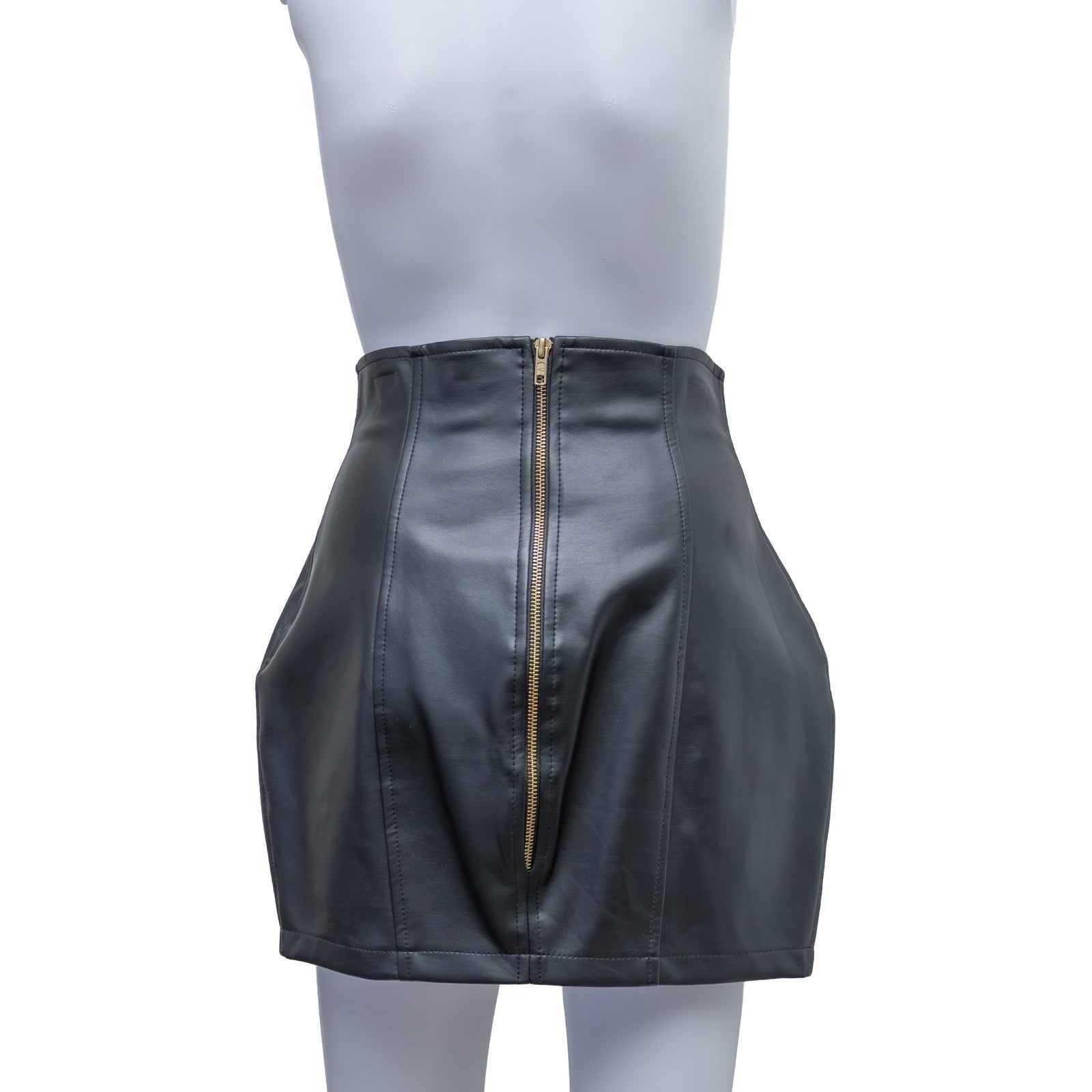 The Dolls House Embellished Faux Leather Mini Skirt – Size M