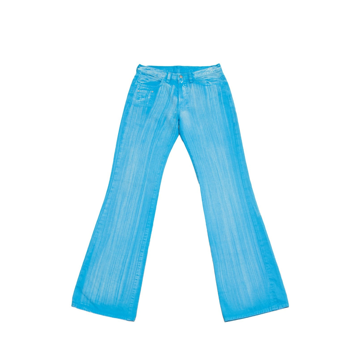 Diesel Matic Flare Jeans Blue Low Rise Stretch Denim Italy Women’s Size US 8