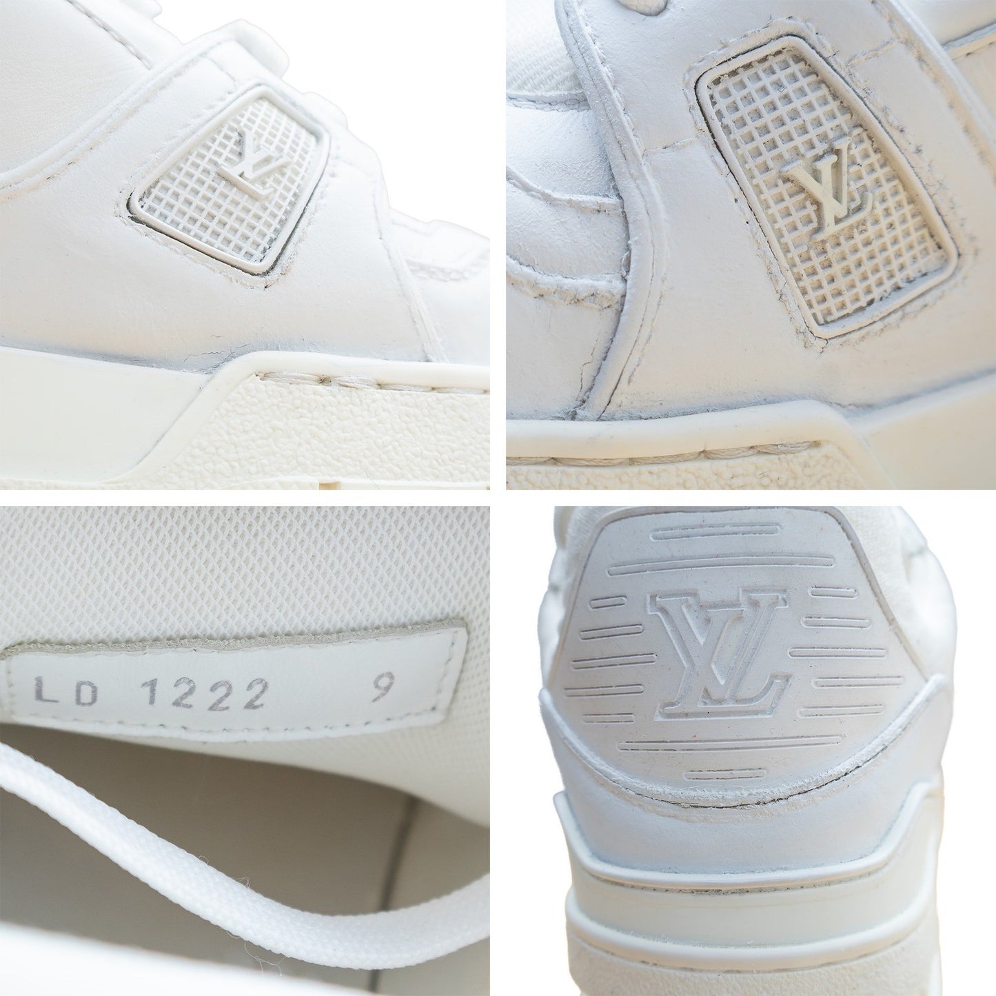 Louis Vuitton White Leather Low-Top Sneakers – UK 9 / US 10 / EU 44