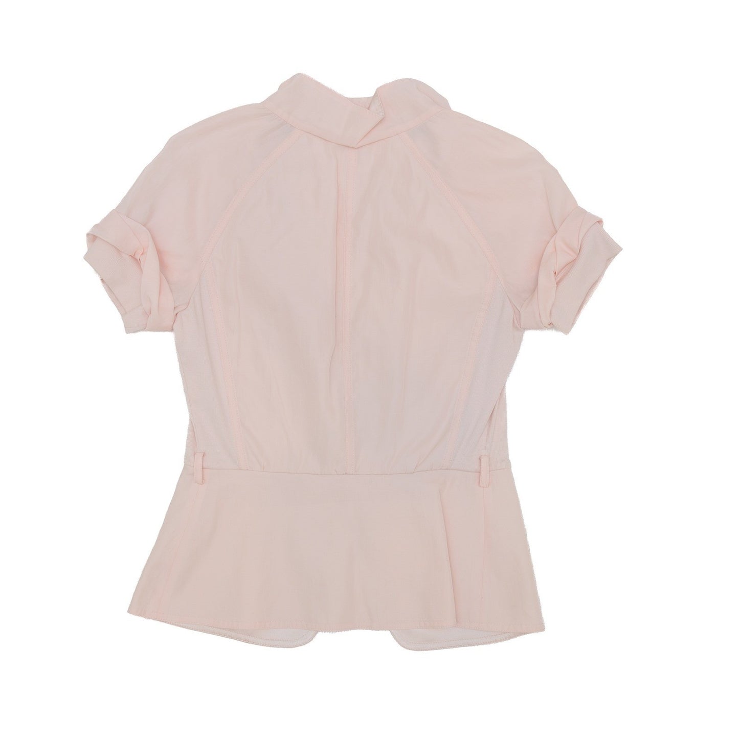 Brunello Cucinelli Vintage Blush Pink Short Sleeve Blazer Top IT 42 | US 6 UK 10
