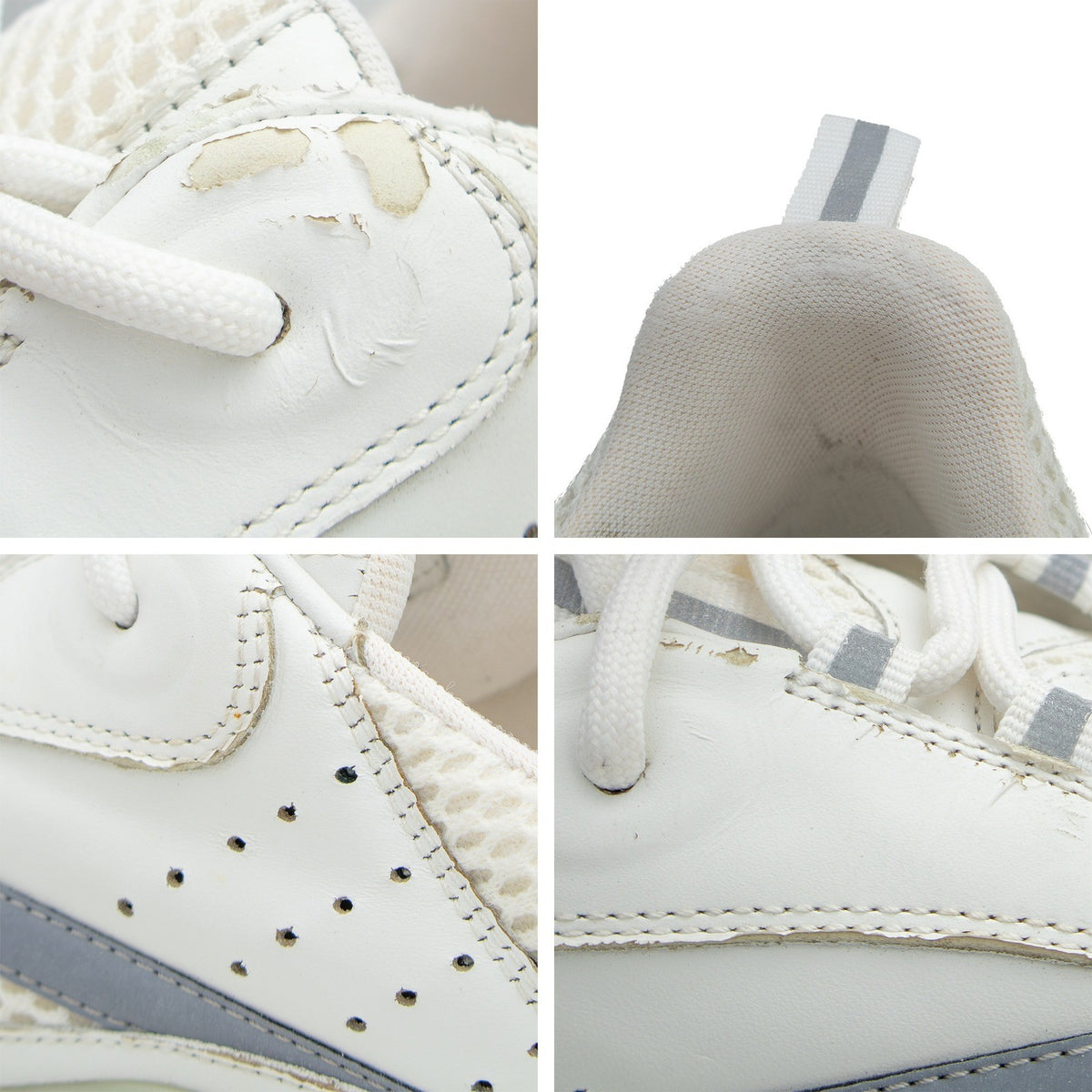 Christian Dior B22 Sneakers White Gray Mesh Leather Sneakers Size EU 43 US 10