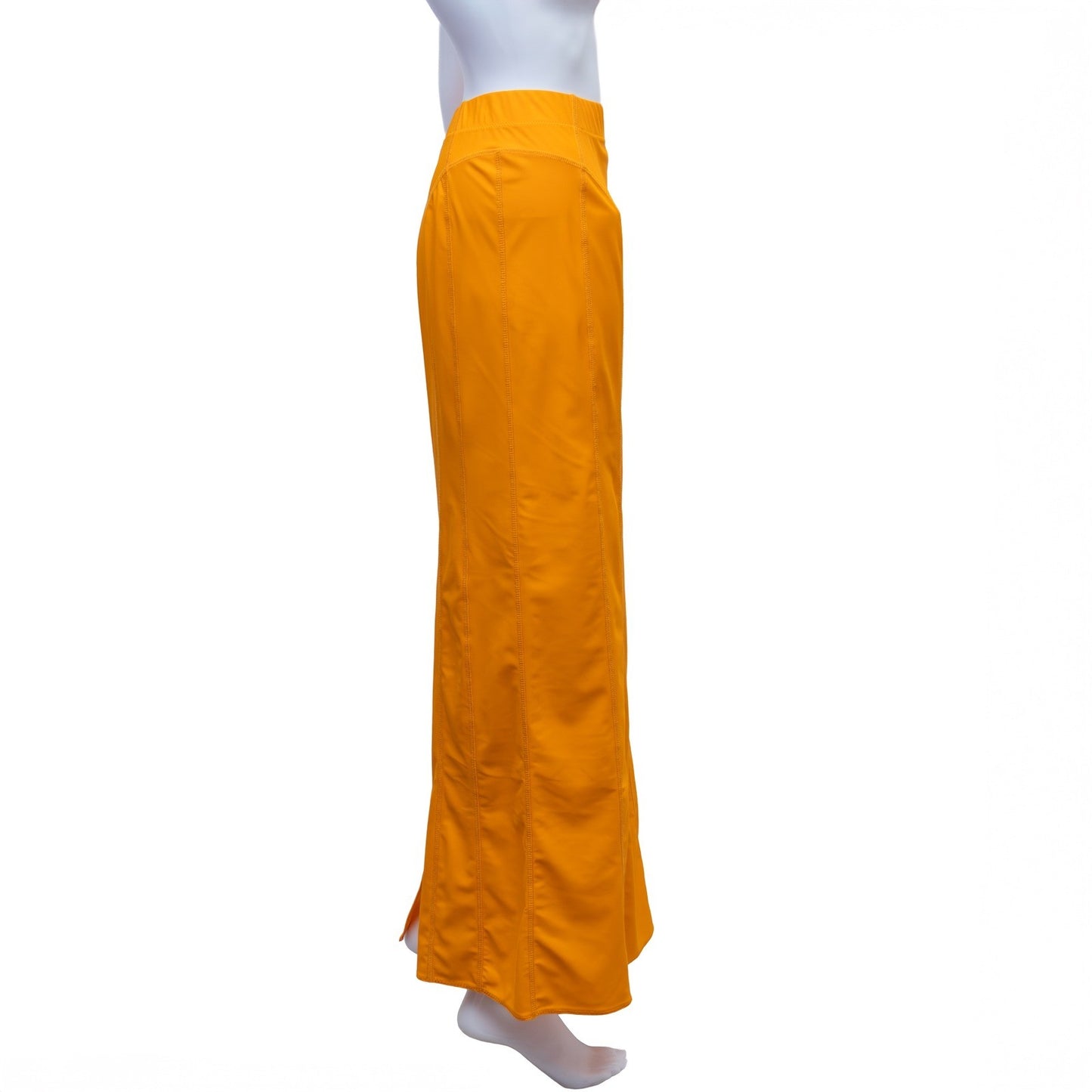 Jacquemus La Jupe Tuba Orange Nylon Maxi Skirt Size S