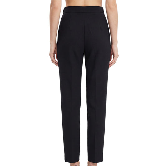Elisabetta Franchi Women's Tailored Pants – Black – IT 42 - US 4