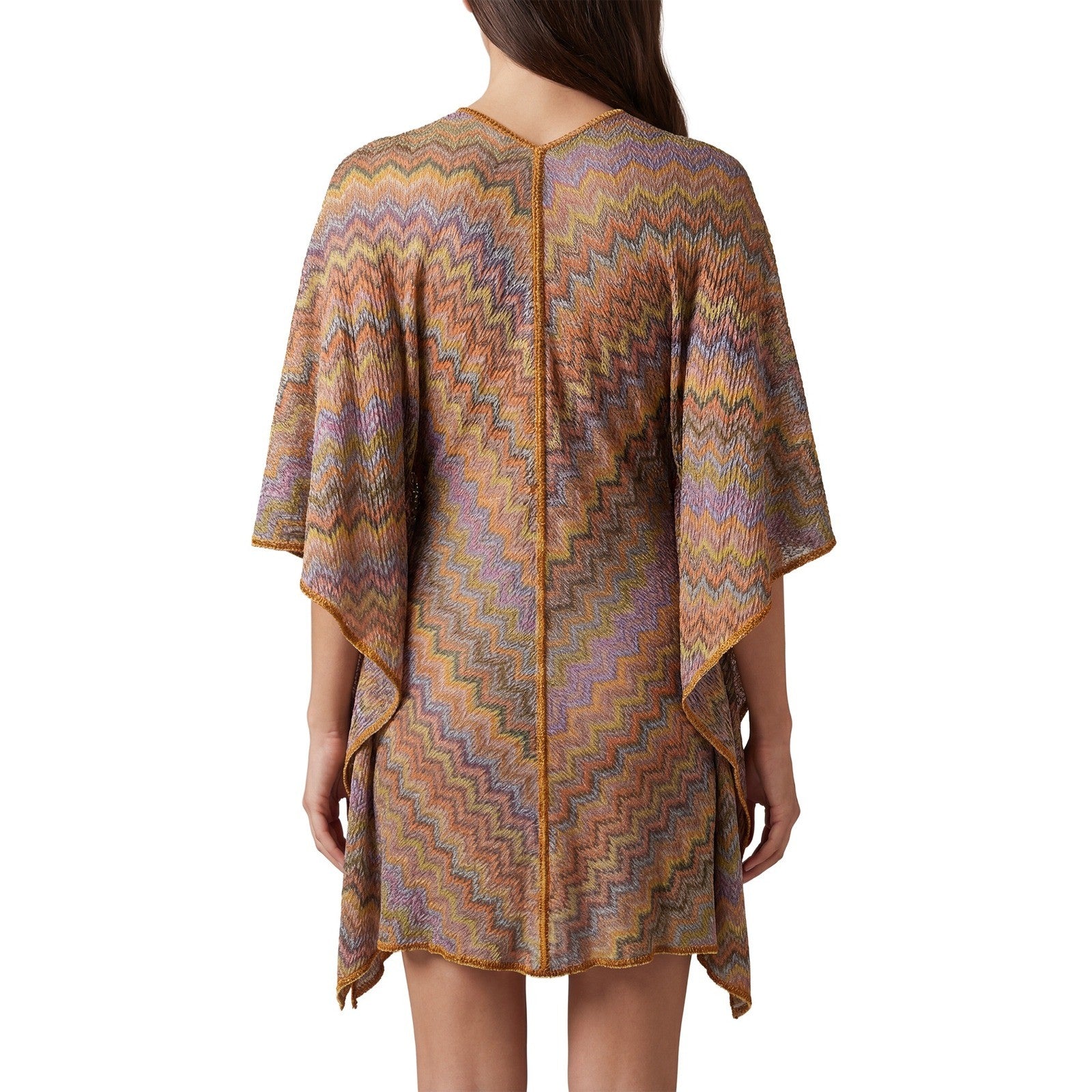Missoni Mare Multicolor Zigzag Knit Kaftan Tunic – Size 38 EU