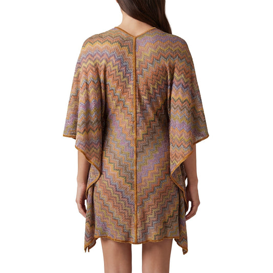 Missoni Mare Multicolor Zigzag Knit Kaftan Tunic – Size 38 EU