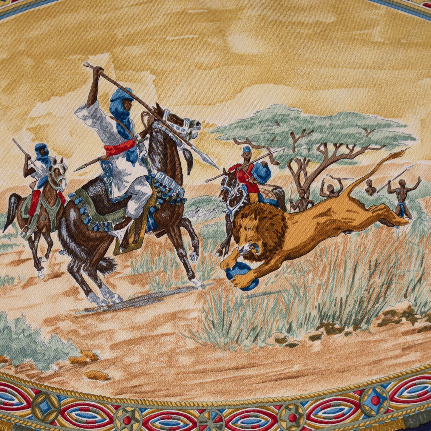 Hermès “Cavaliers Peuls” Silk Scarf by J. de Fougerolle | 90cm
