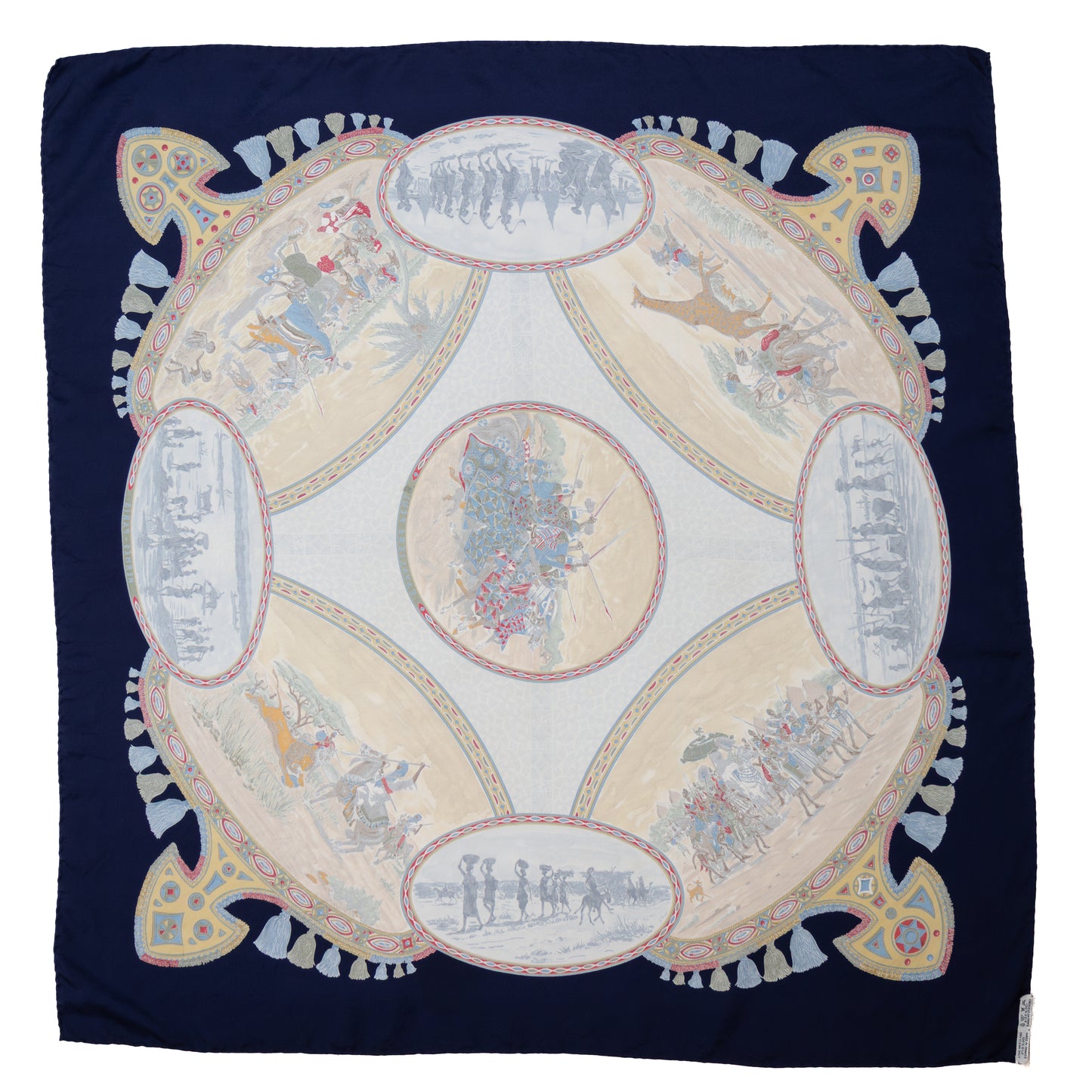 Hermès “Cavaliers Peuls” Silk Scarf by J. de Fougerolle | 90cm
