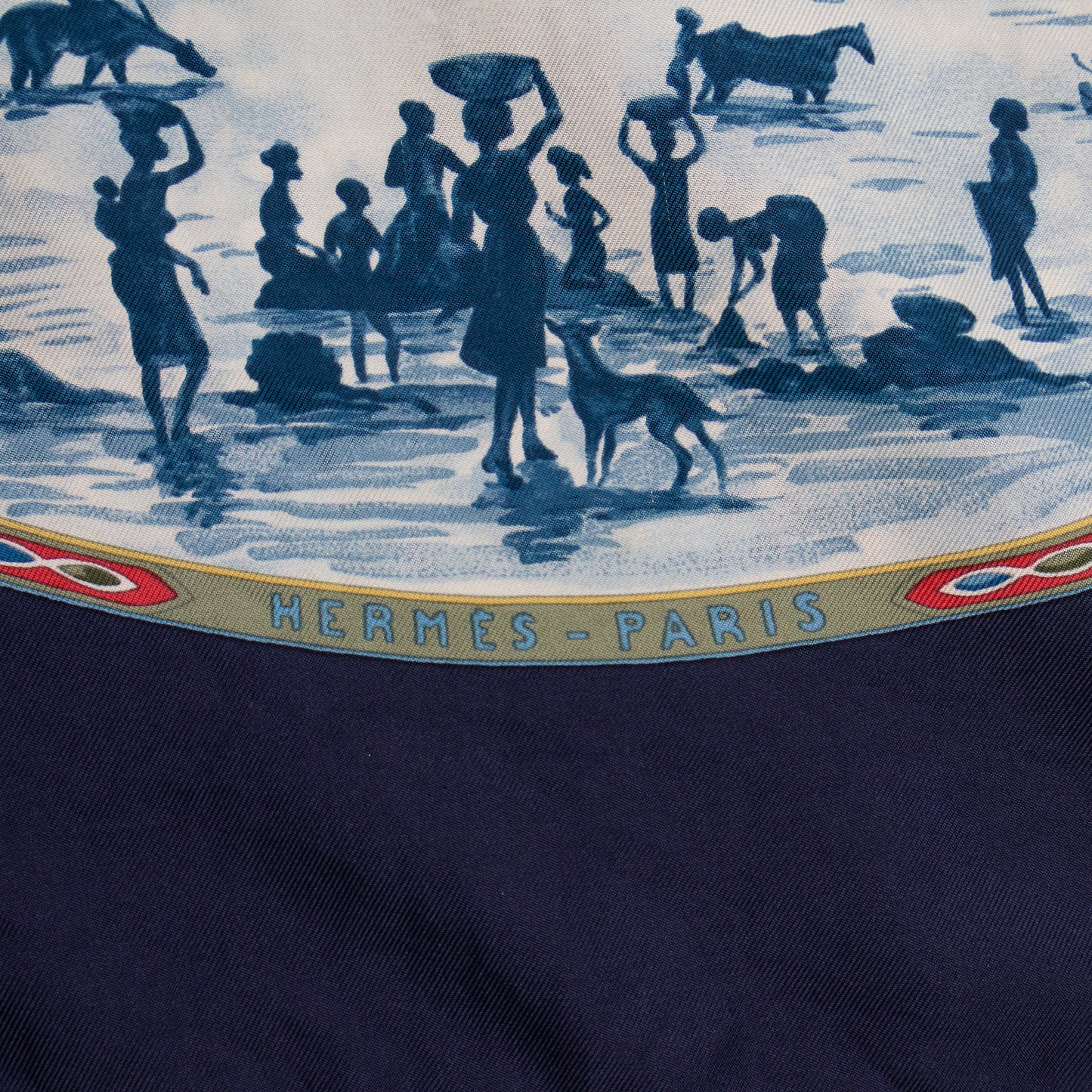 Hermès “Cavaliers Peuls” Silk Scarf by J. de Fougerolle | 90cm
