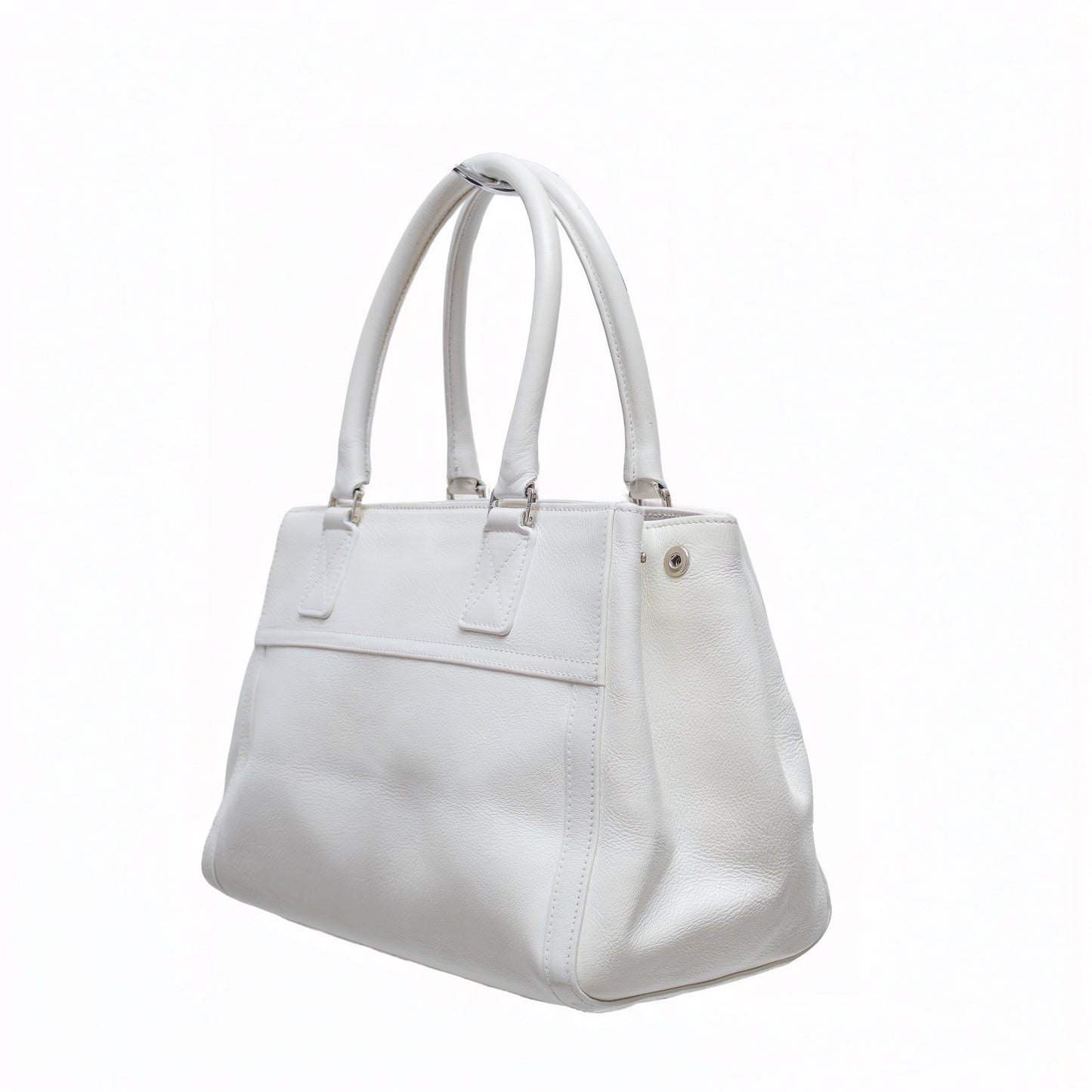 Christian Dior White Leather Tote Bag – 2005 Collection by John Galliano