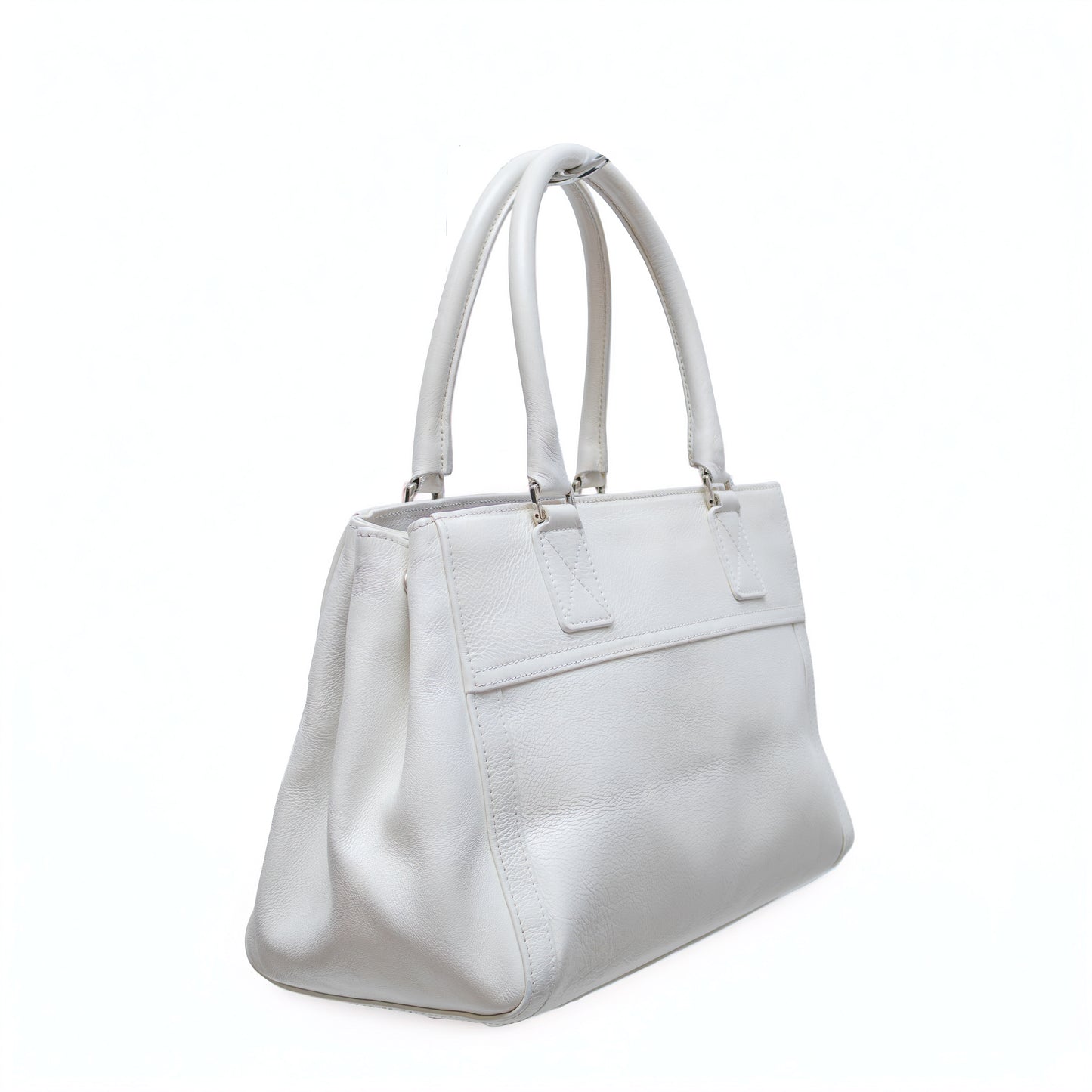 Christian Dior White Leather Tote Bag – 2005 Collection by John Galliano