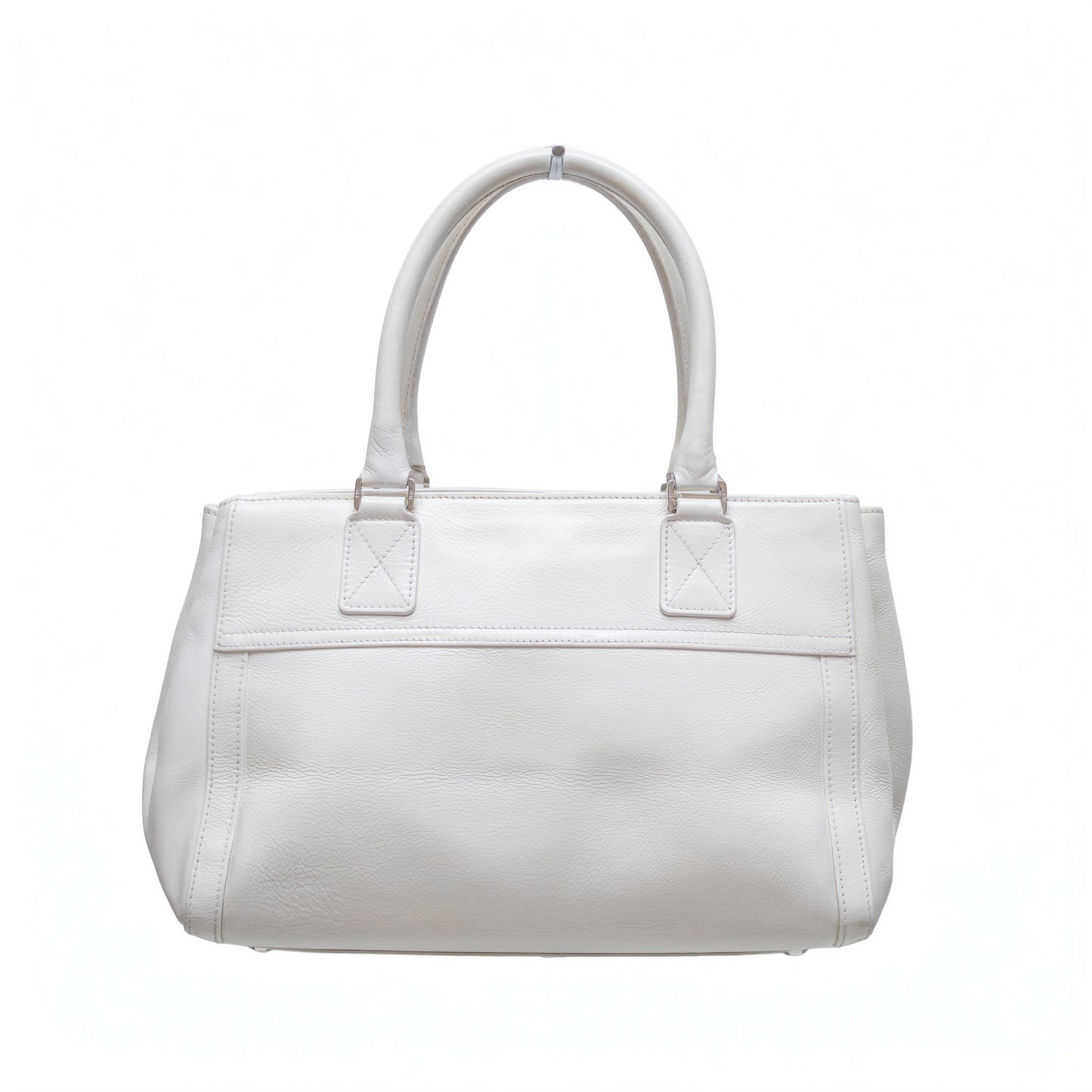 Christian Dior White Leather Tote Bag – 2005 Collection by John Galliano