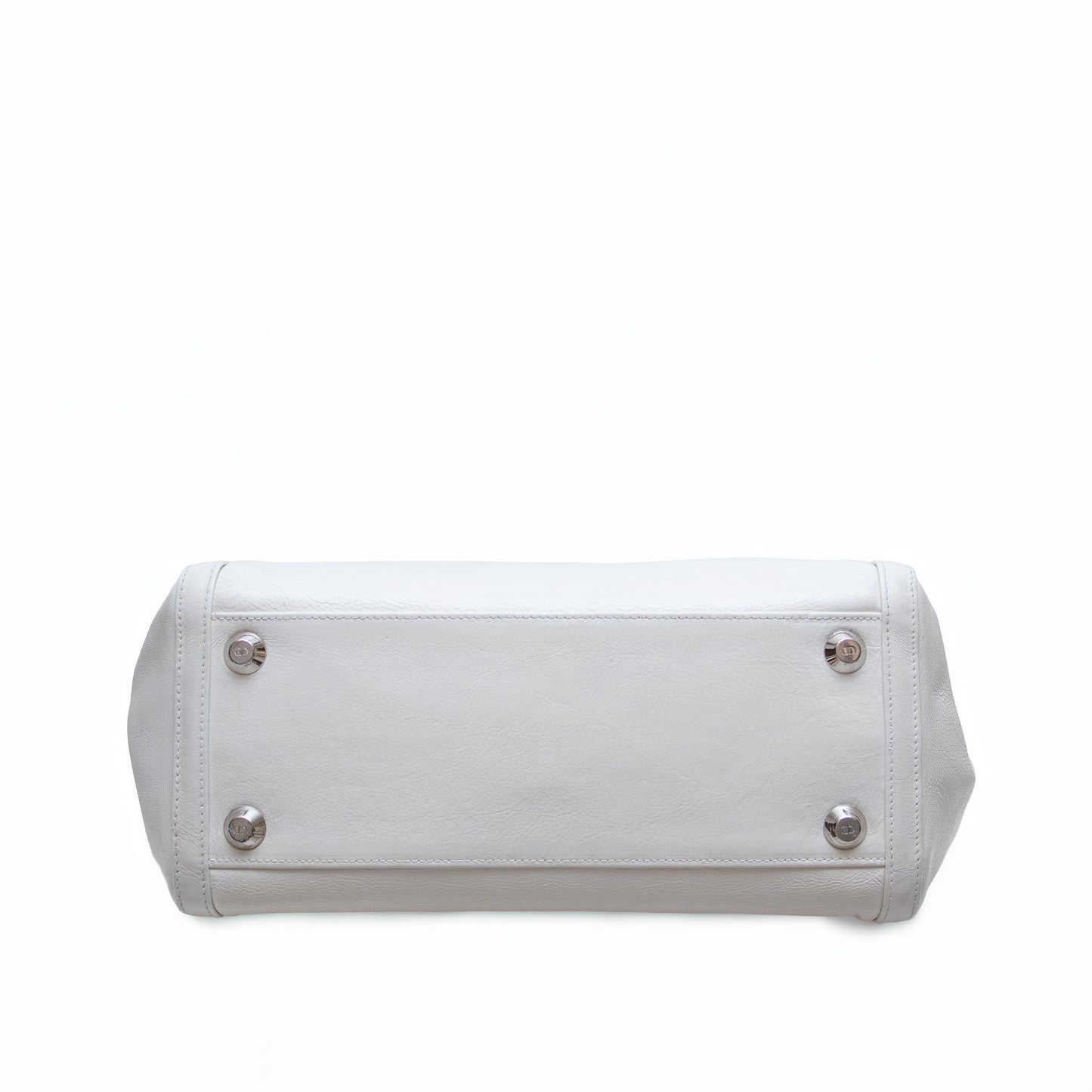 Christian Dior White Leather Tote Bag – 2005 Collection by John Galliano