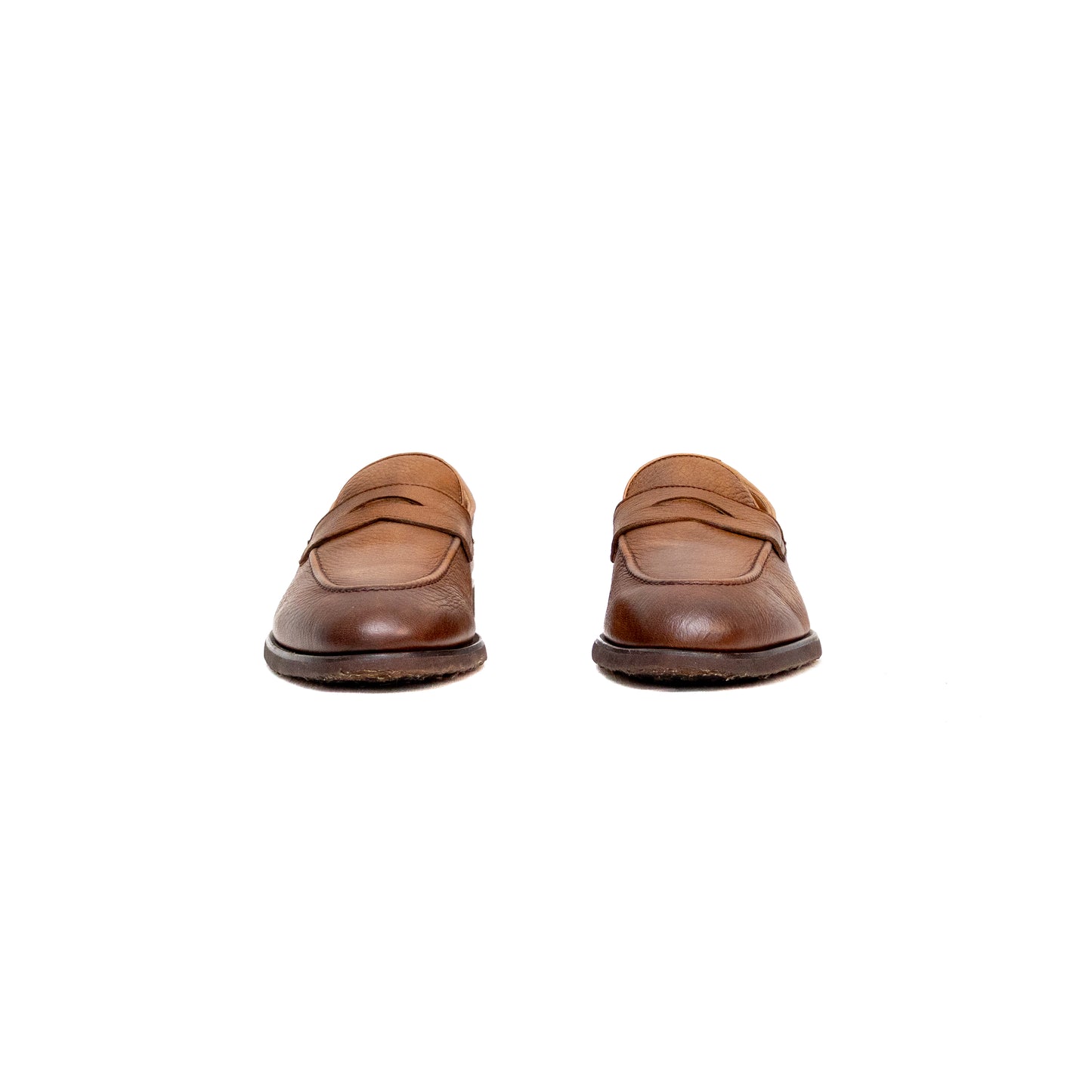 Brunello Cucinelli Men’s Tan Leather&nbsp; Penny Loafers – Size EU 42 / US 9&nbsp;