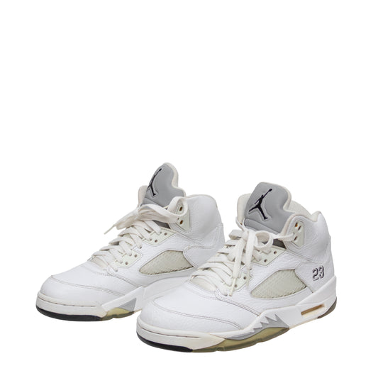 Nike Air Jordan 5 Retro White Metallic 2014 - Size US 8 / UK 7 / EU 41