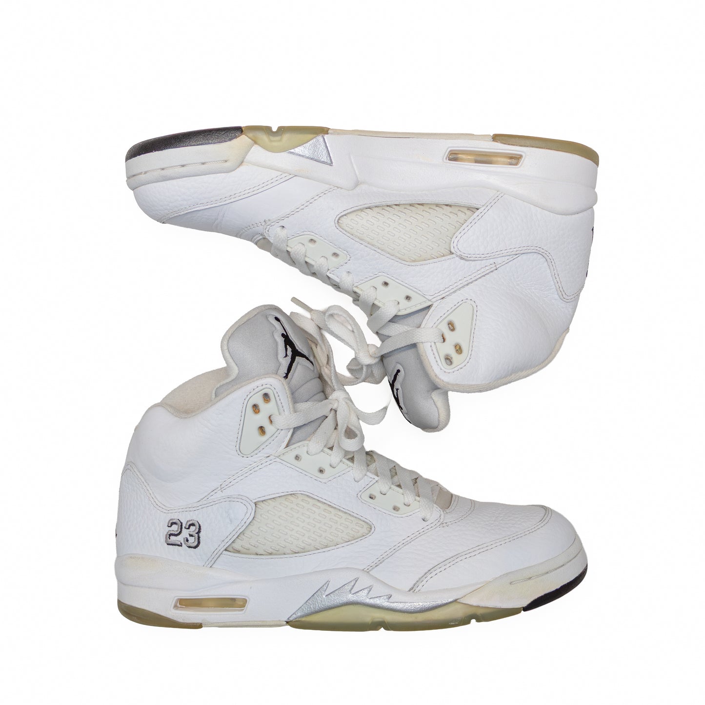 Nike Air Jordan 5 Retro White Metallic 2014 - Size US 8 / UK 7 / EU 41