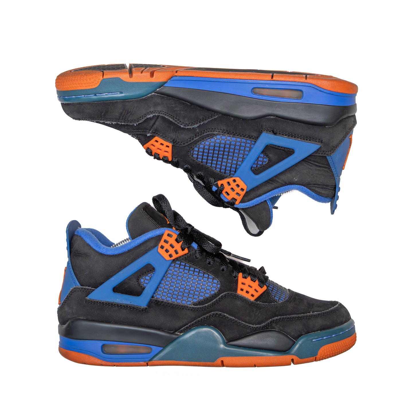 Nike Air Jordan 4 Retro “Cavs” 2012 - Black/Orange/Blue - Size US 8 / UK 7 / EU 41 / 26cm