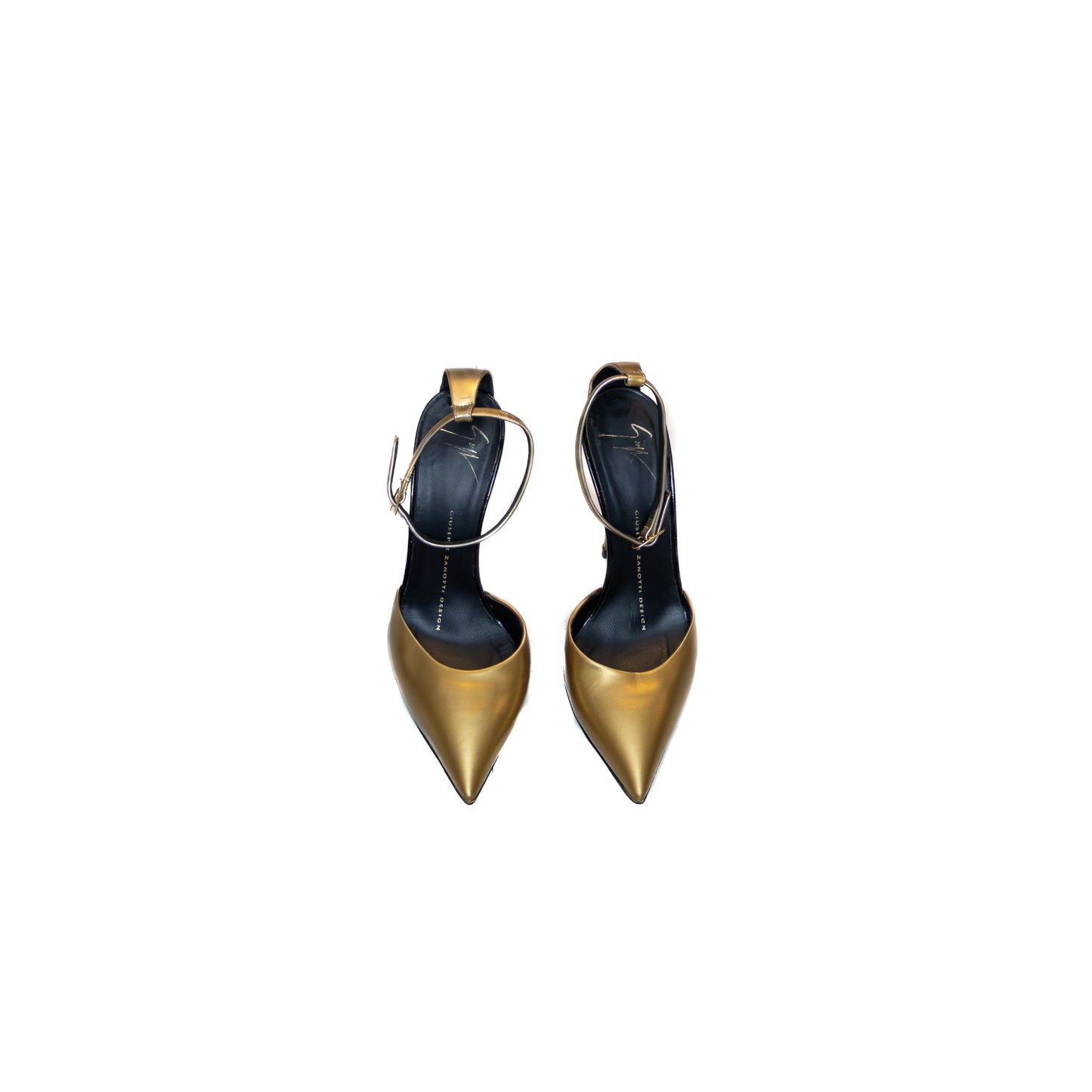Giuseppe Zanotti Gold Ankle Strap Pumps  Size US 6 / UK 3.5 / EU 36