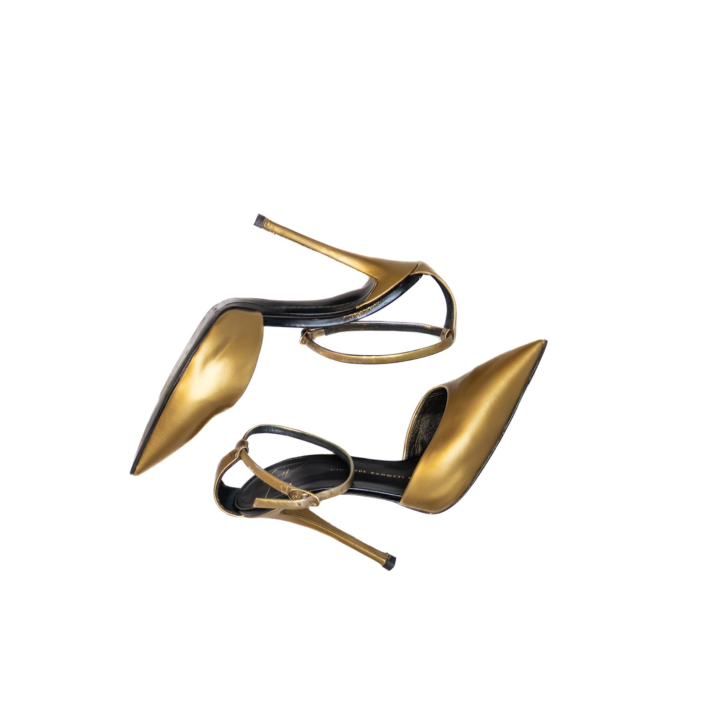 Giuseppe Zanotti Gold Ankle Strap Pumps  Size US 6 / UK 3.5 / EU 36