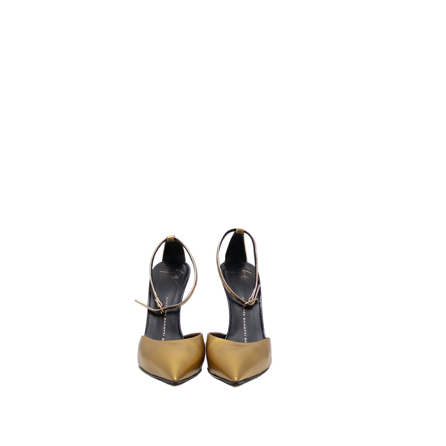Giuseppe Zanotti Gold Ankle Strap Pumps  Size US 6 / UK 3.5 / EU 36