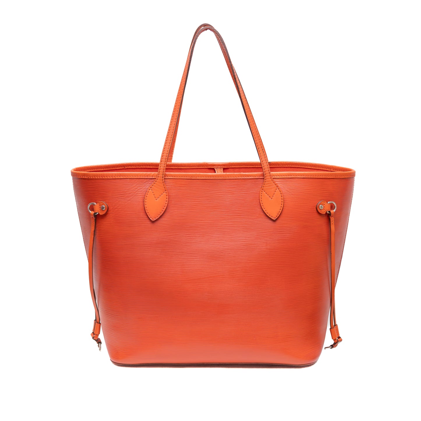 Louis Vuitton Epi Neverfull MM Tote Bag – Orange Red – USA Made – With Pouch
