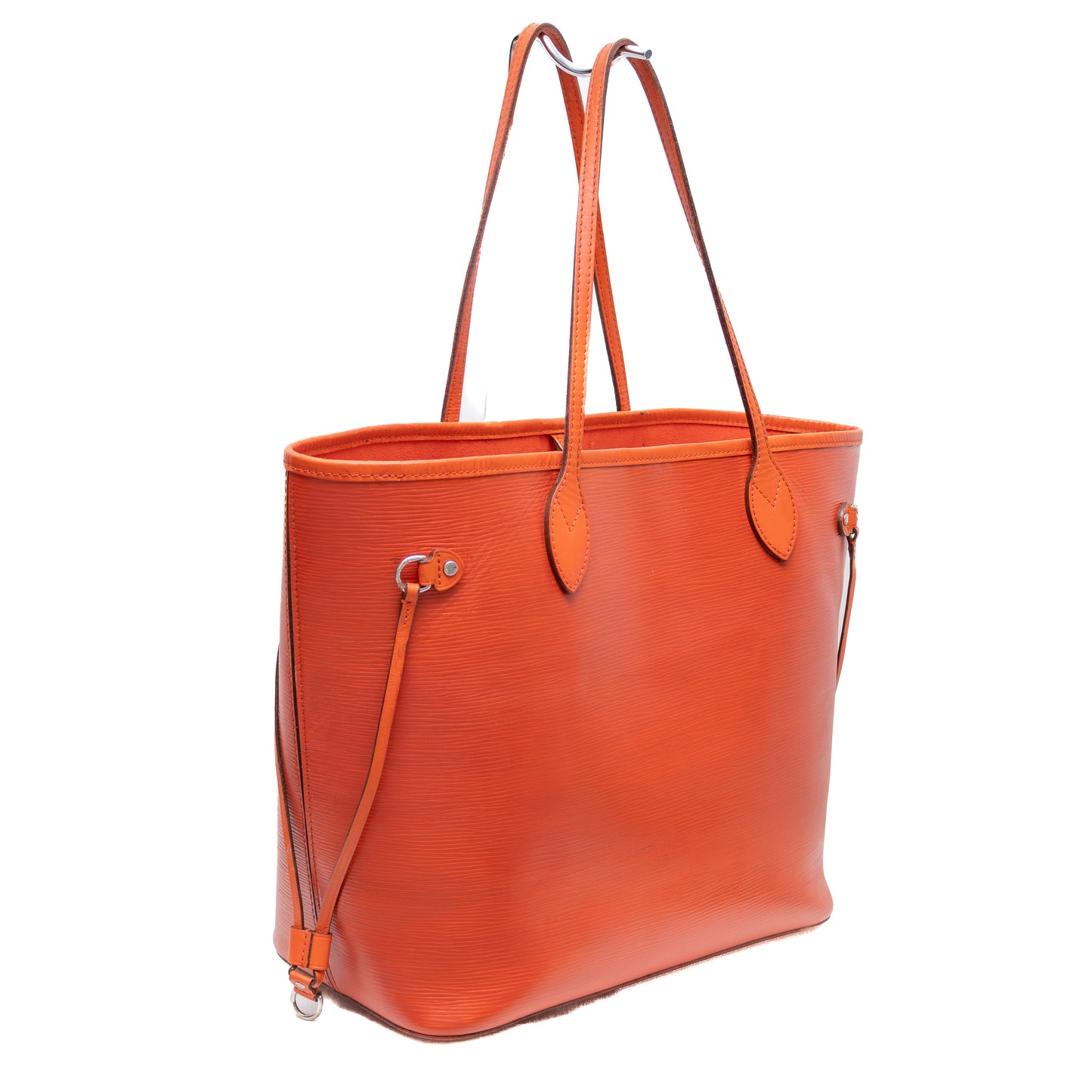 Louis Vuitton Epi Neverfull MM Tote Bag – Orange Red – USA Made – With Pouch