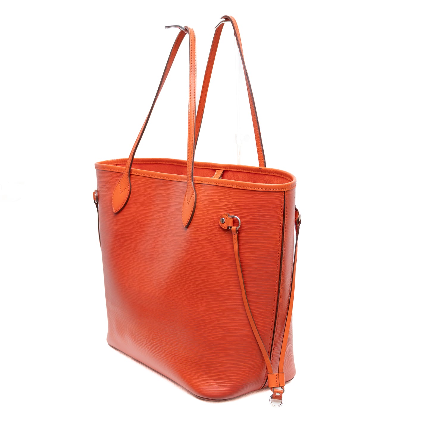 Louis Vuitton Epi Neverfull MM Tote Bag – Orange Red – USA Made – With Pouch