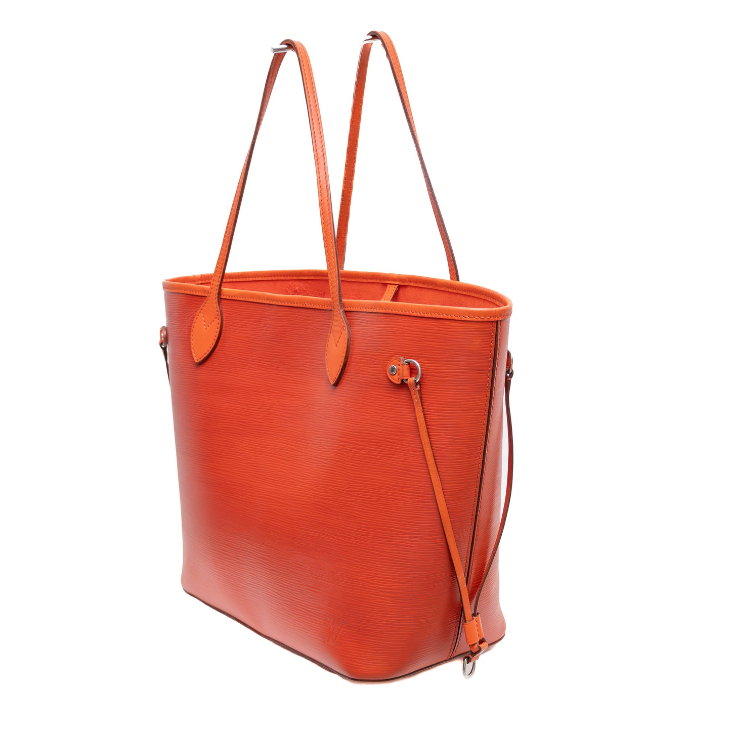 Louis Vuitton Epi Neverfull MM Tote Bag – Orange Red – USA Made – With Pouch