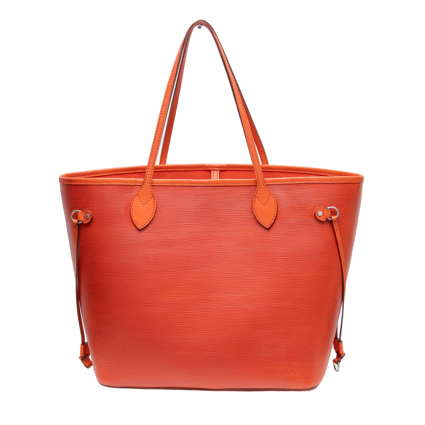 Louis Vuitton Epi Neverfull MM Tote Bag – Orange Red – USA Made – With Pouch