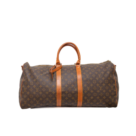 Louis Vuitton Keepall 55 Monogram Canvas Travel Bag
