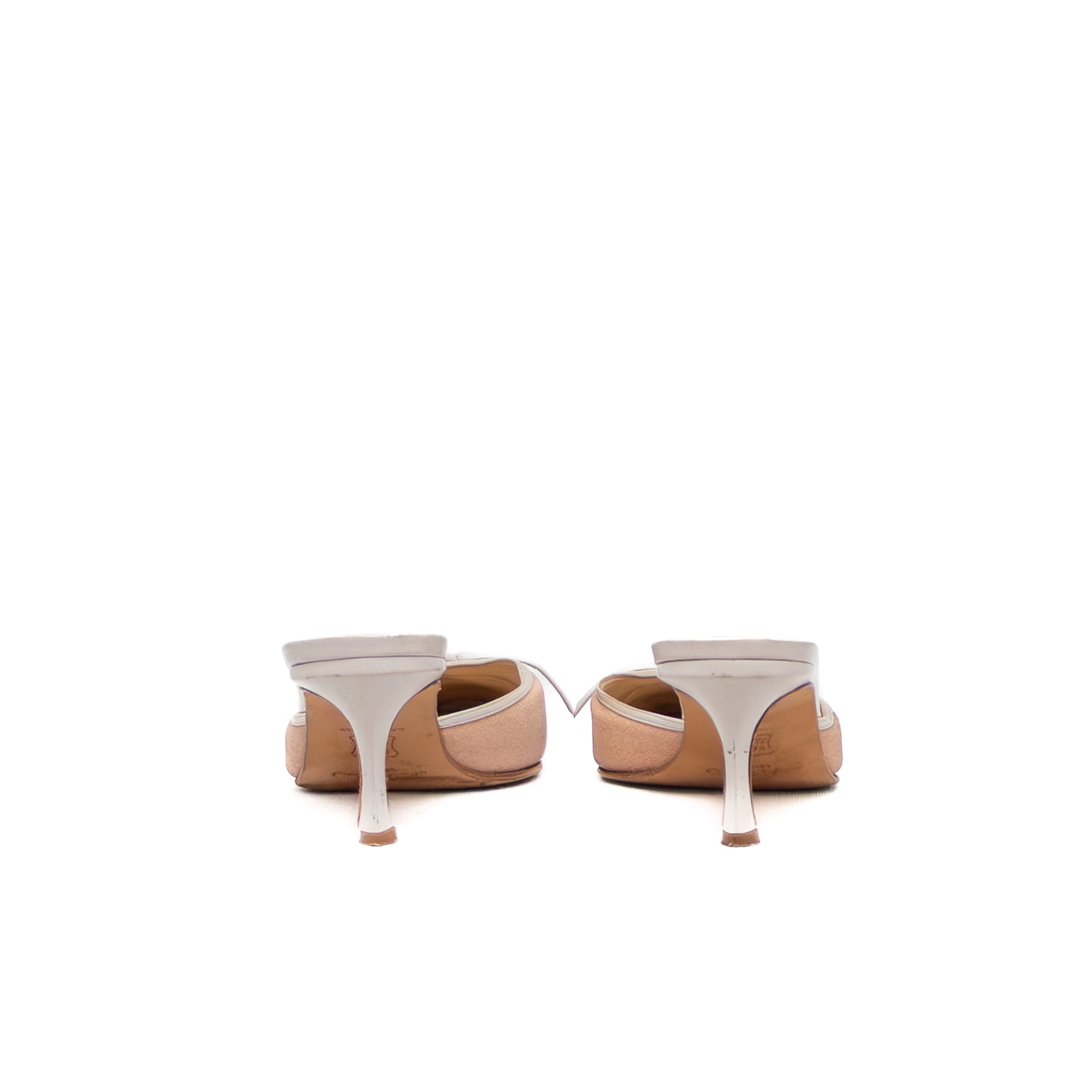 RARE Jimmy Choo Pointed Toe Mules – Blush Pink   Size EU 37.5  / US 7.5